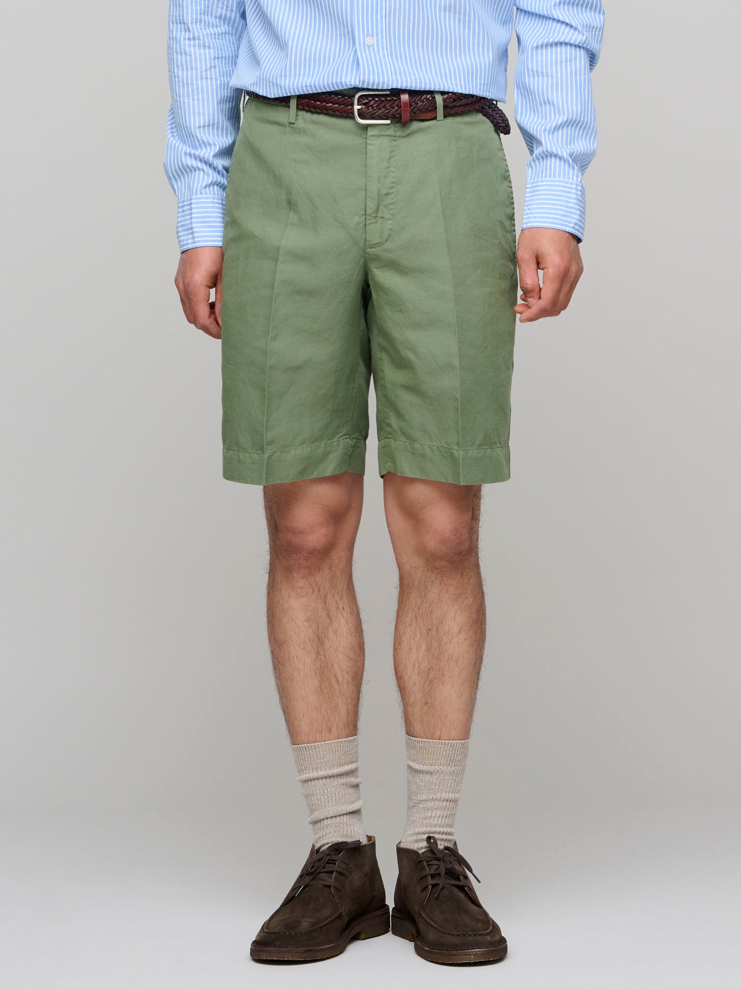 Regular Chinolino Shorts, Green