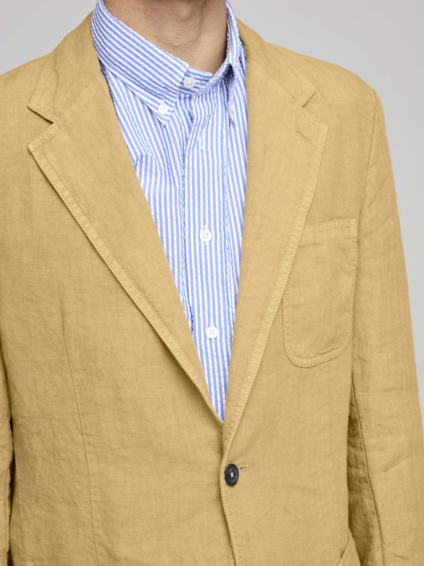 Benetti Linen Canvas Jacket, Saffron