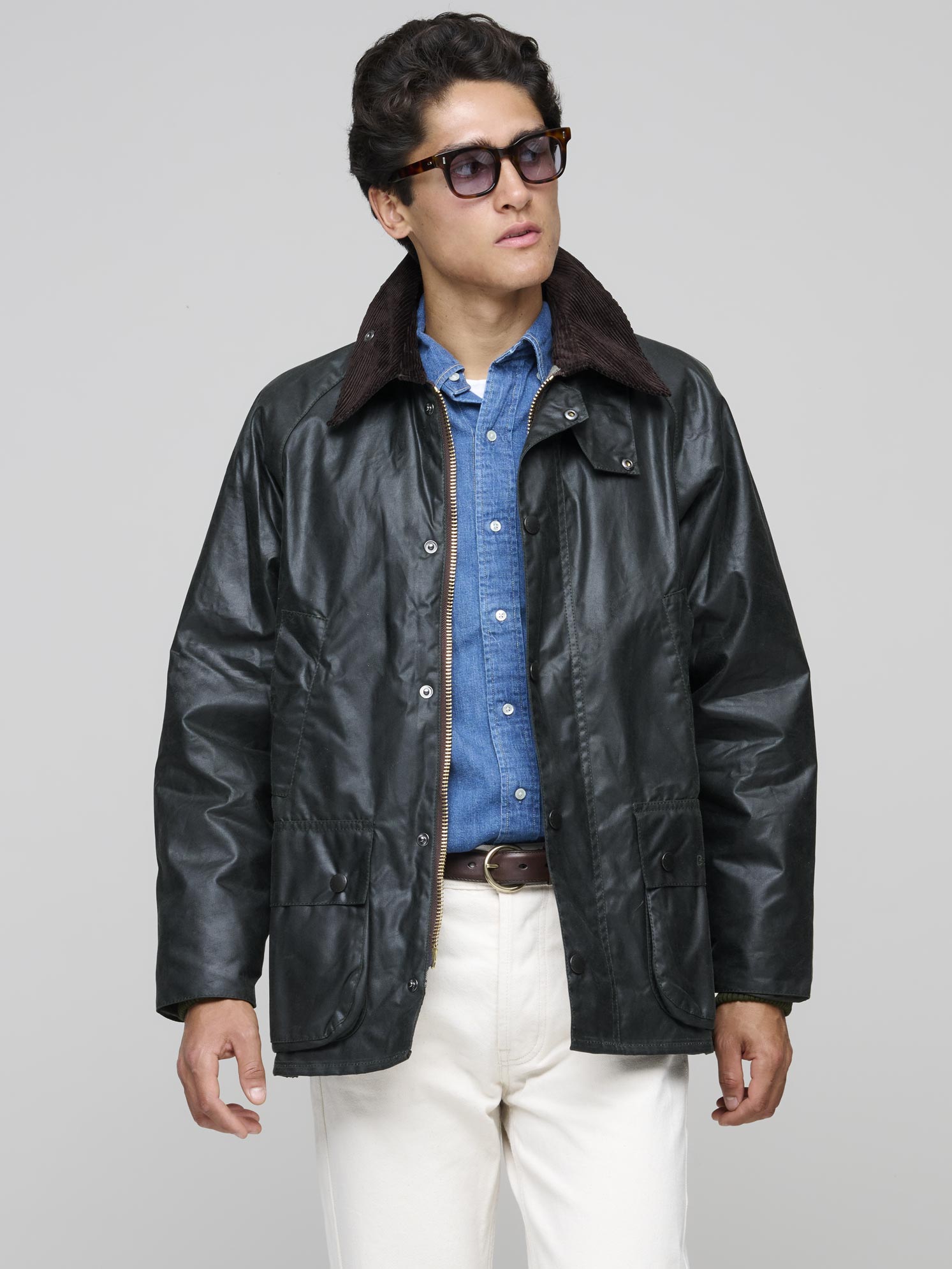 Bedale Wax Jacket, Sage – Goods1