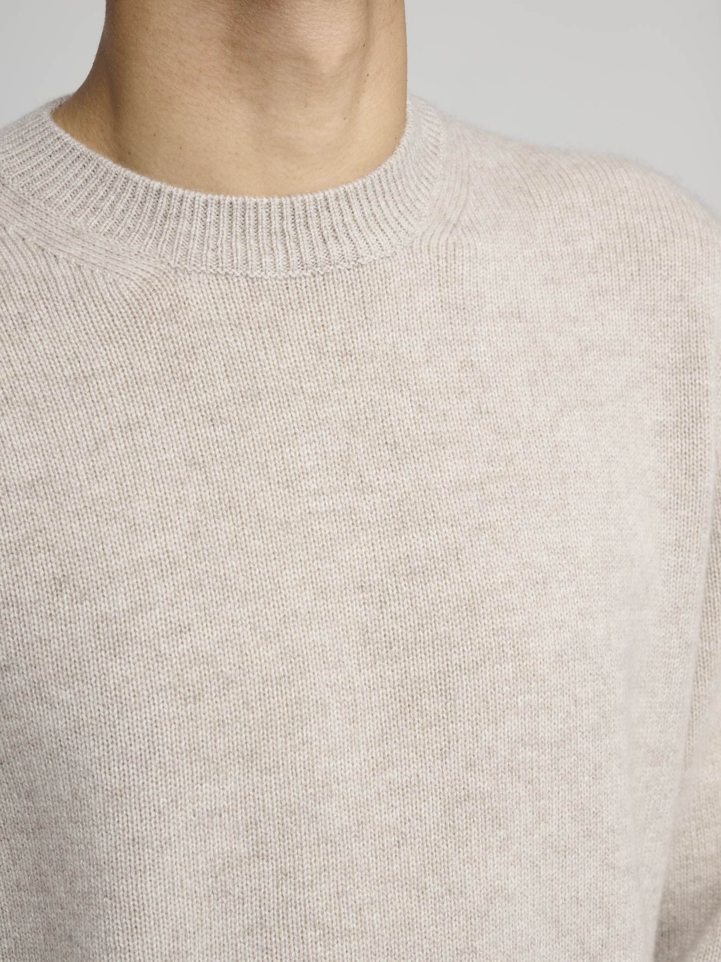 Pure Cashmere Crew, Natural