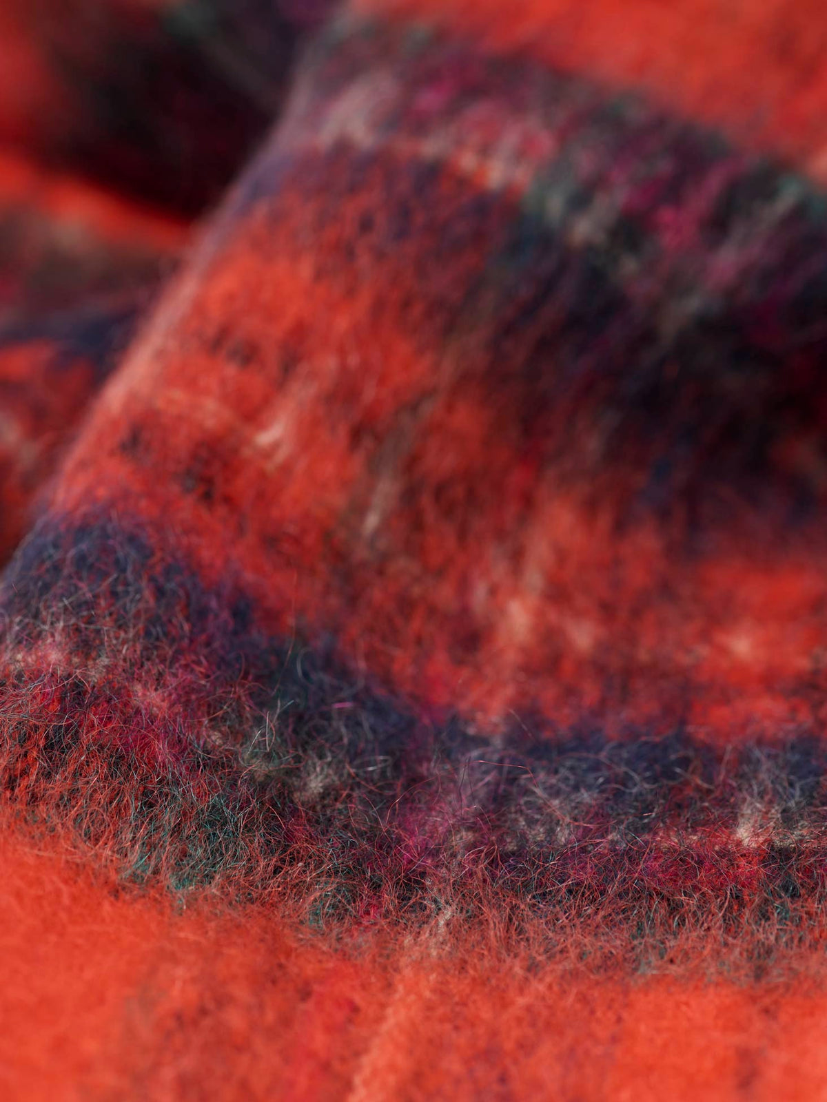 Mohair Scarf, Royal Stewart Check