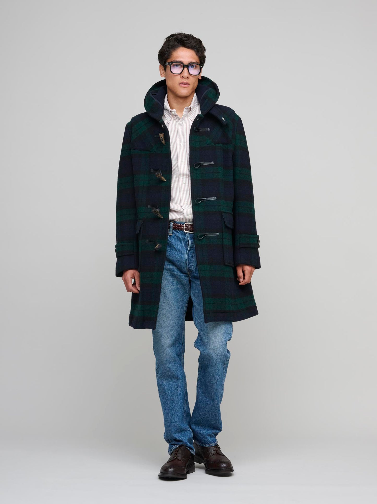 Weir Wool Duffle Coat, Blackwatch