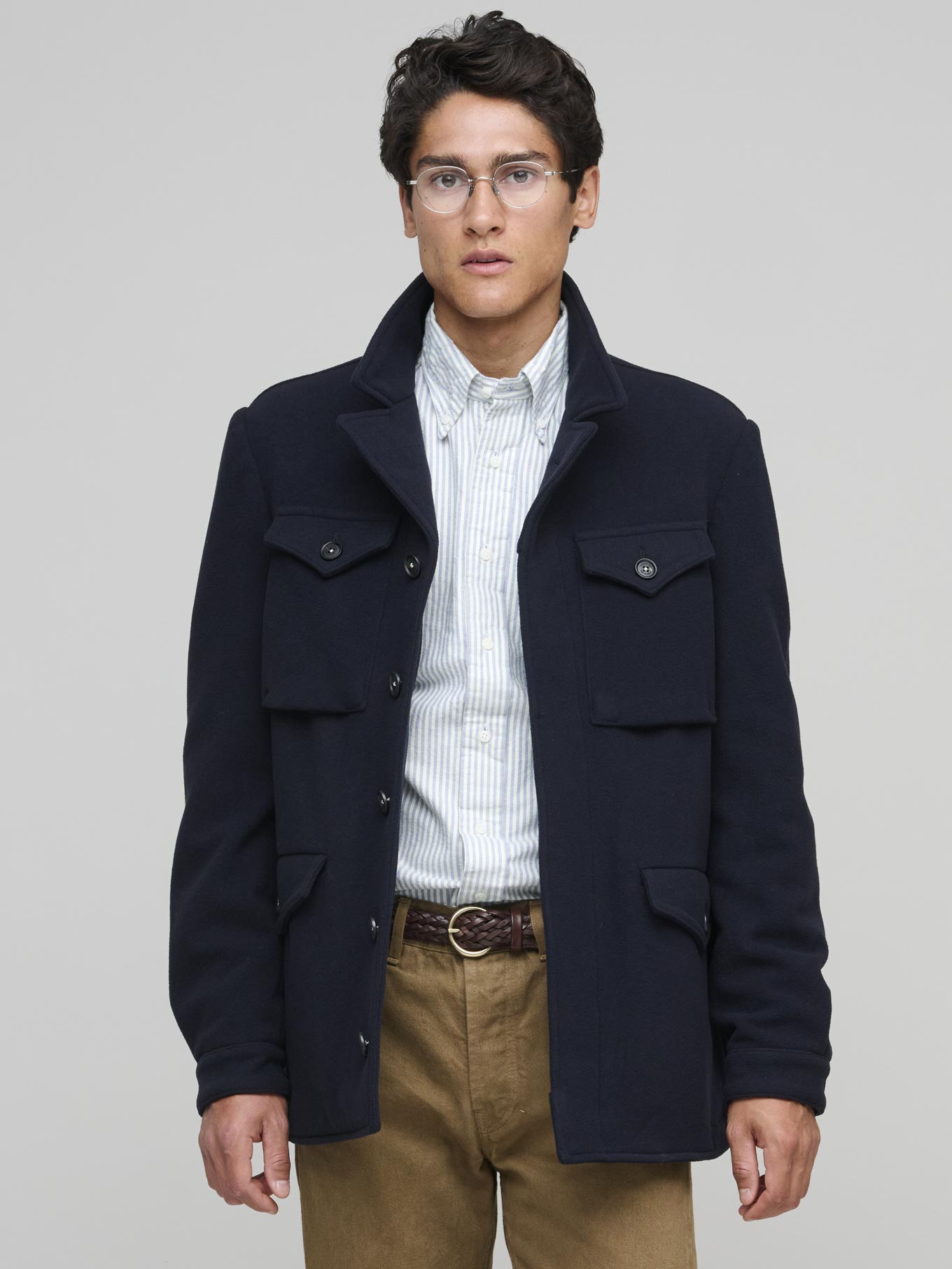 Field Jacket Lana, Navy