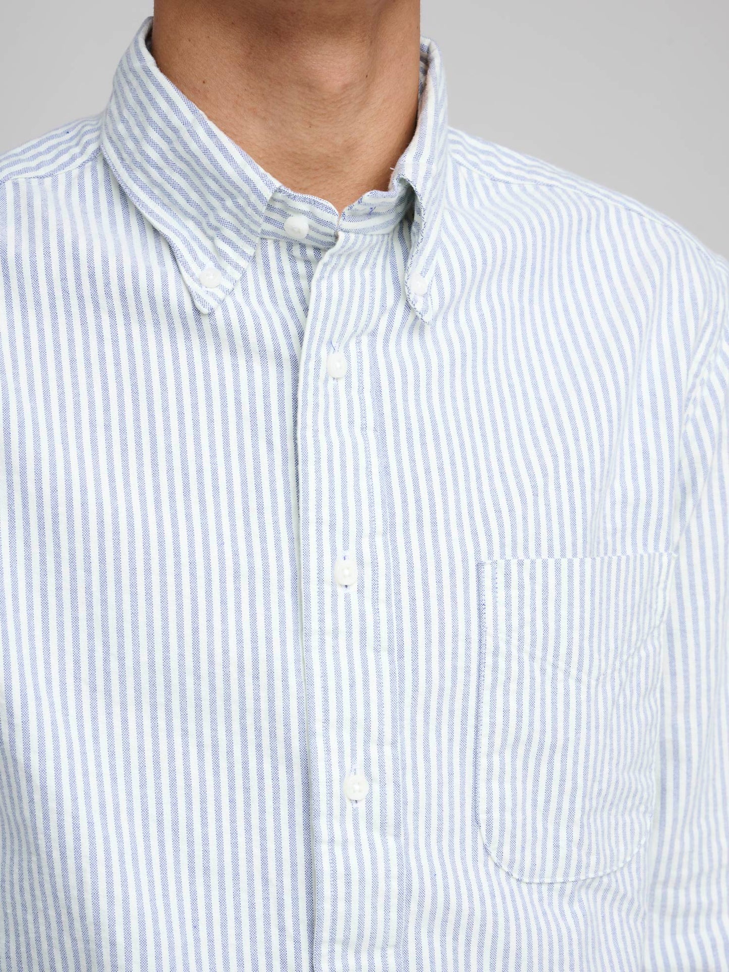 Brushed Oxford Shirt, Blue Stripe