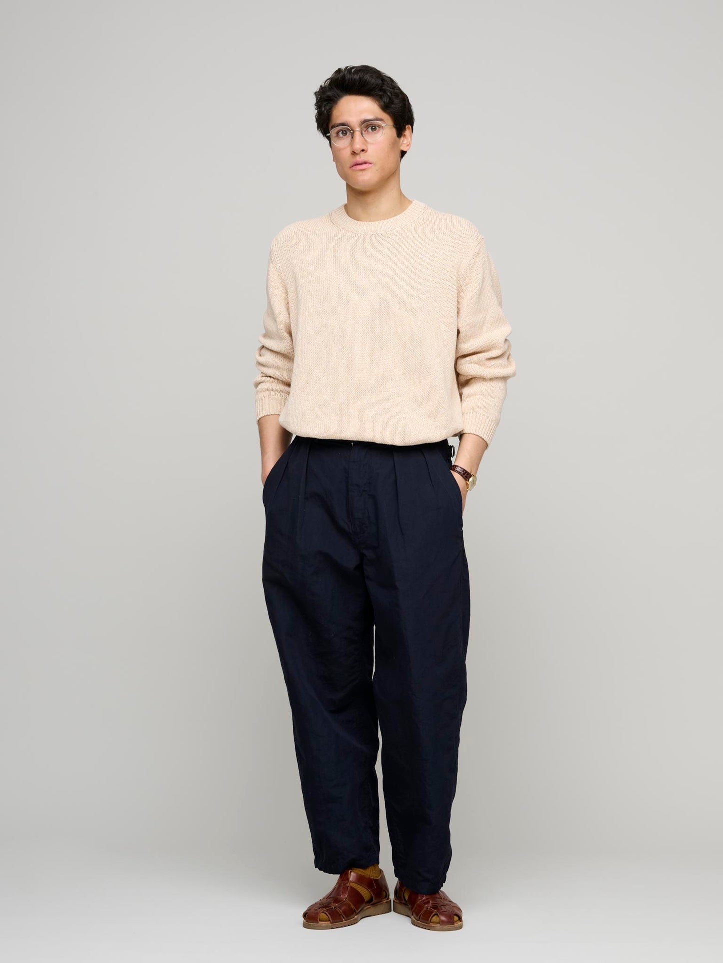 Billy Cotton Linen Jumper, Nude