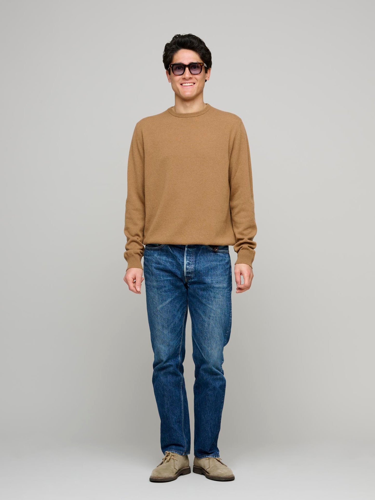 Kane Cashmere Sweater, Tobacco