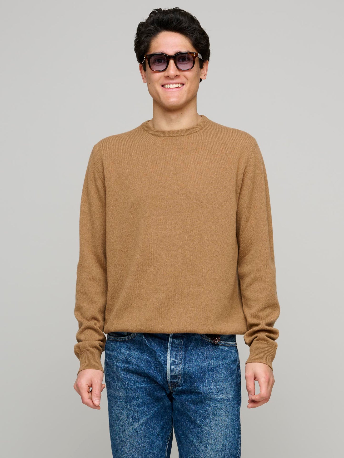 Kane Cashmere Sweater, Tobacco