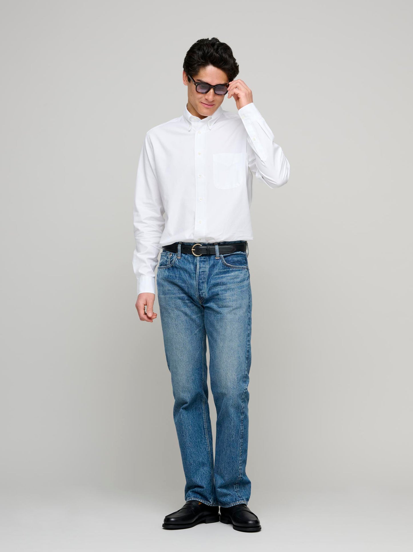 American BD Shirt Lightweight Twill, White