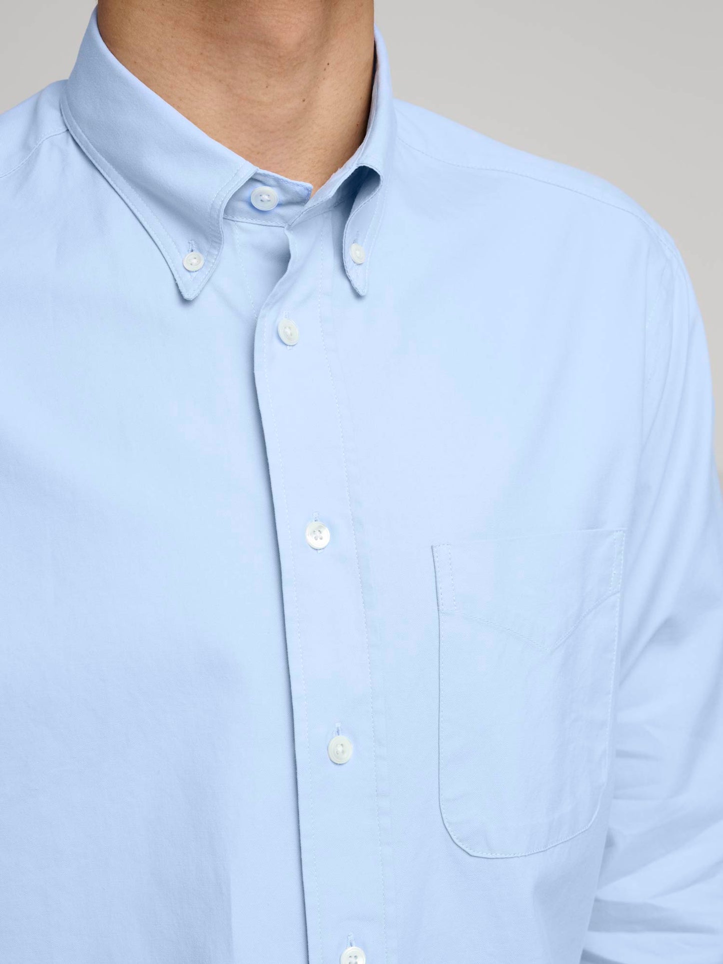 American BD Shirt Light Weight Twill, Light Blue