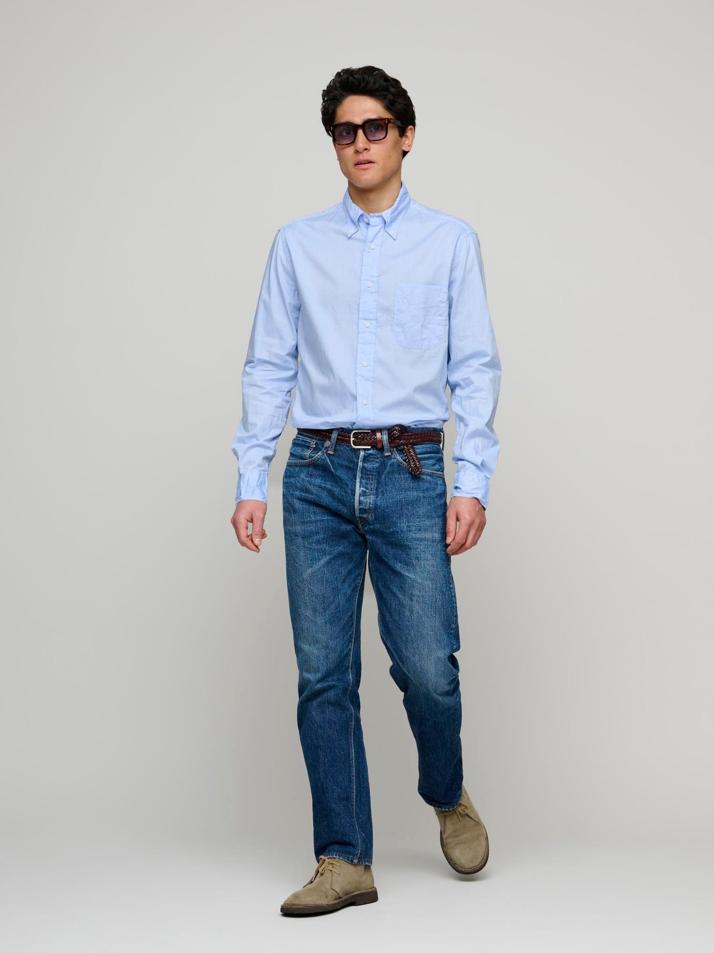 Zephyr Oxford, Light Blue
