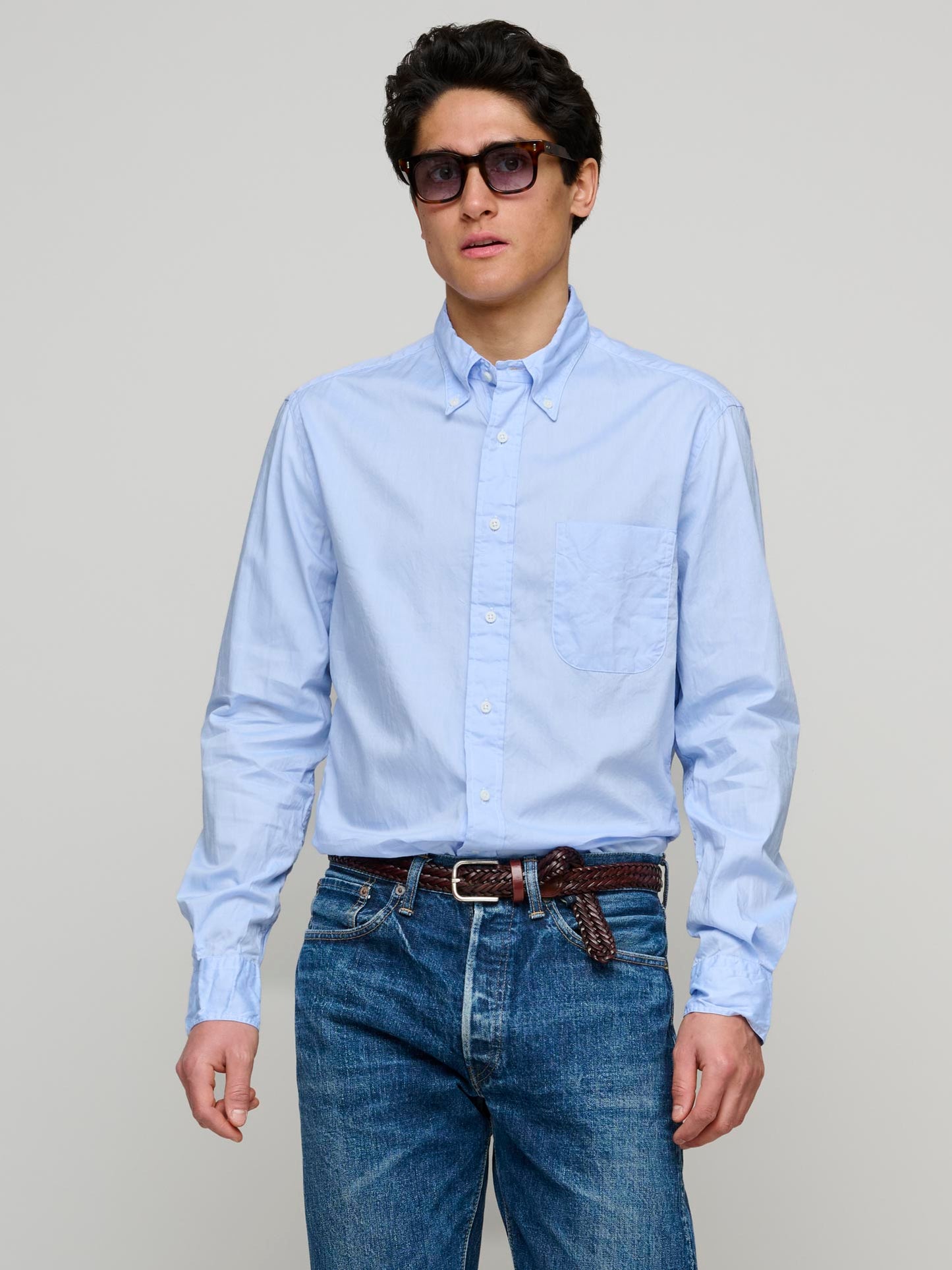 Zephyr Oxford, Light Blue