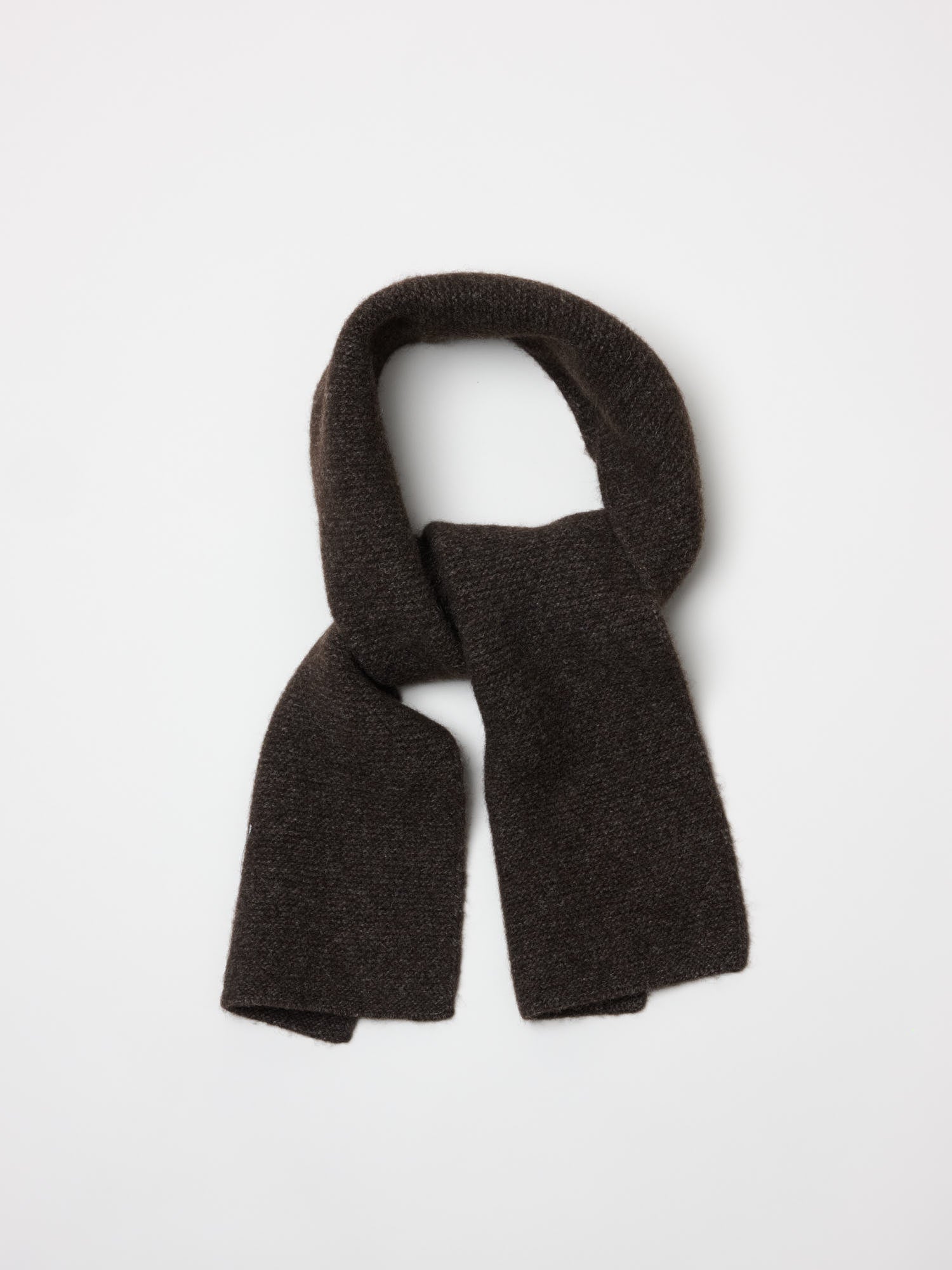 Small Scarf Yak Wool Cashmere Blend, Coffee Twist – Goods