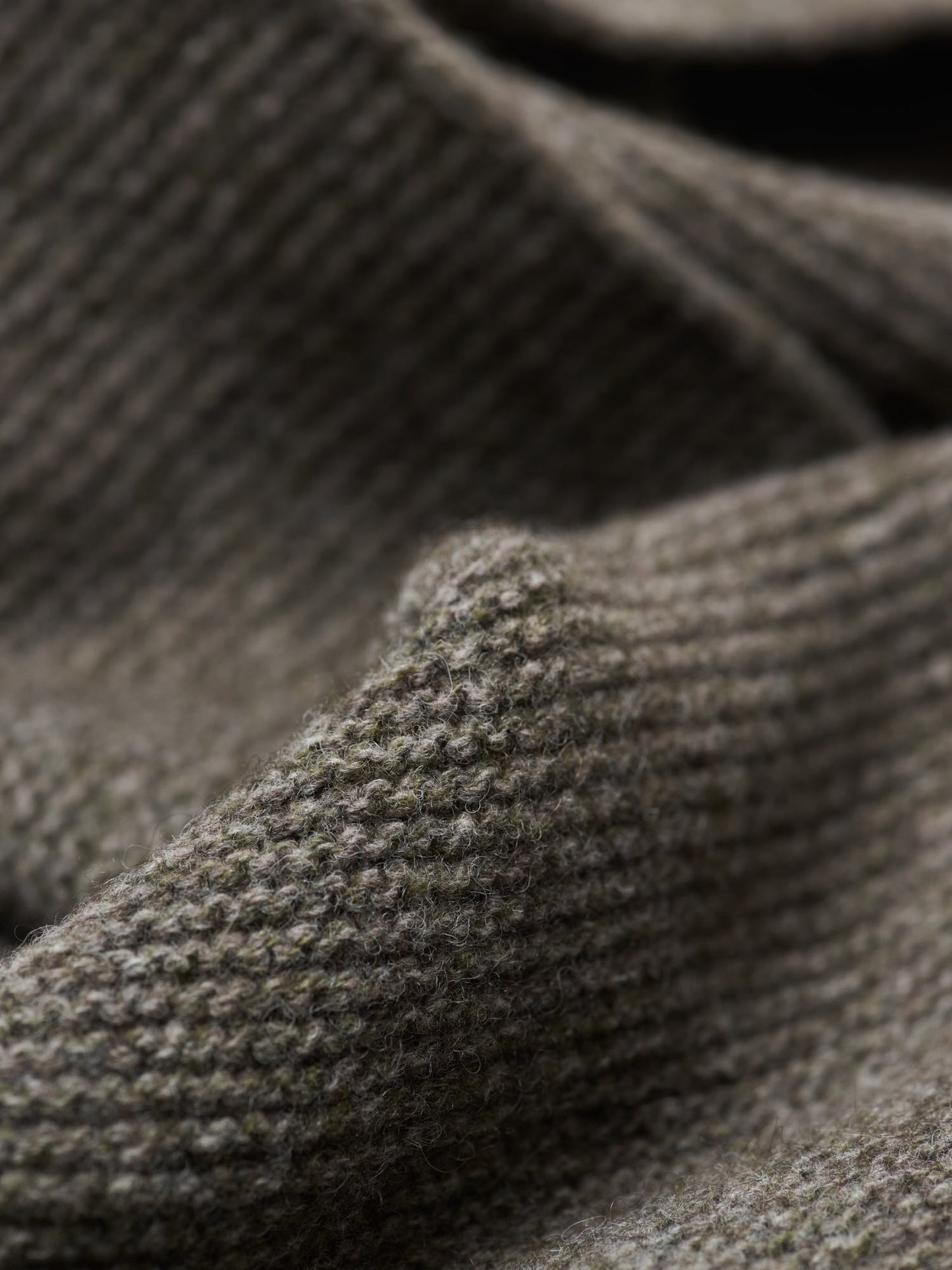 Small Scarf Yak Wool Cashmere Blend, Natural Twist