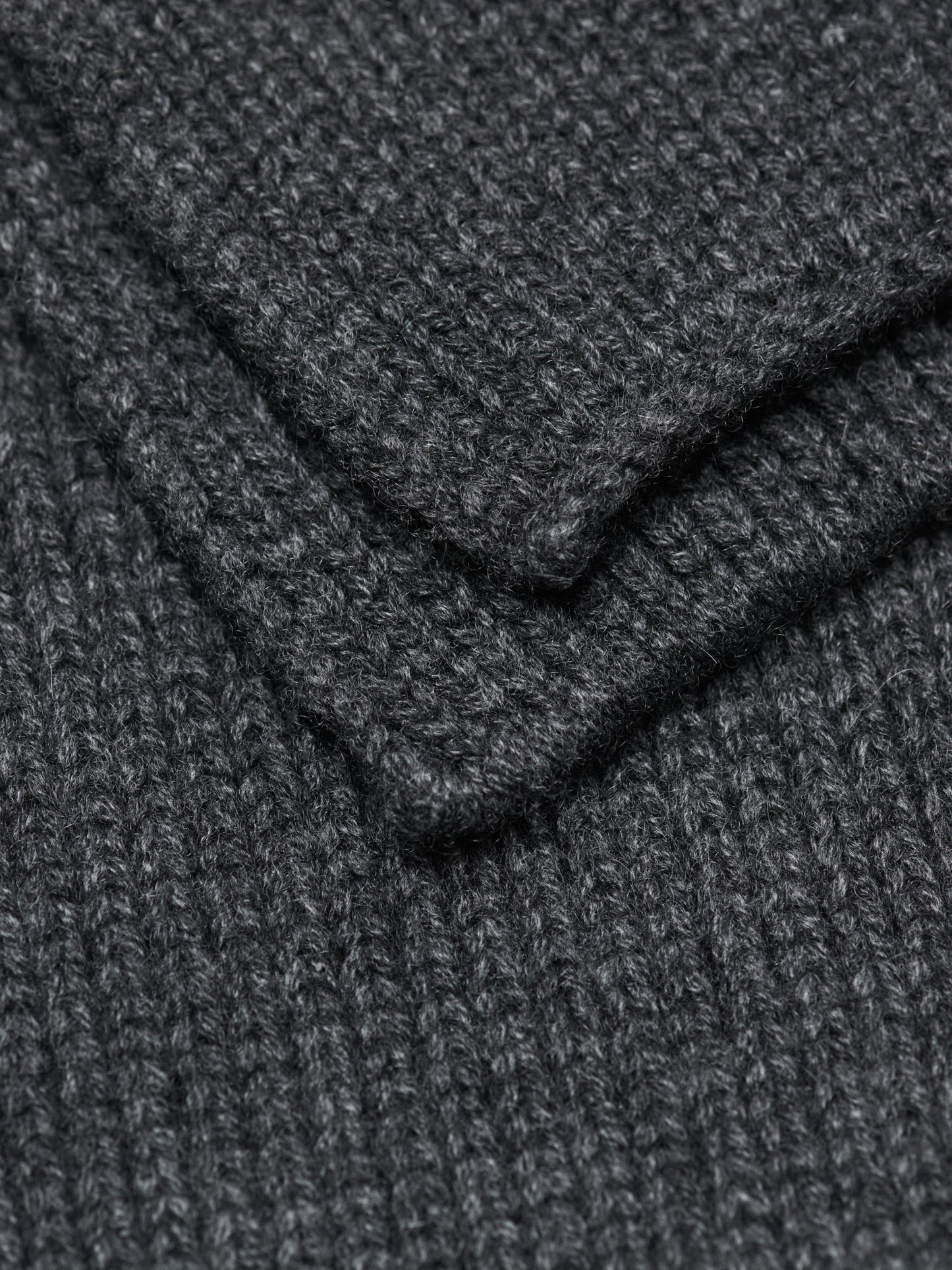 Light Cashmere Knit Stole, Charcoal
