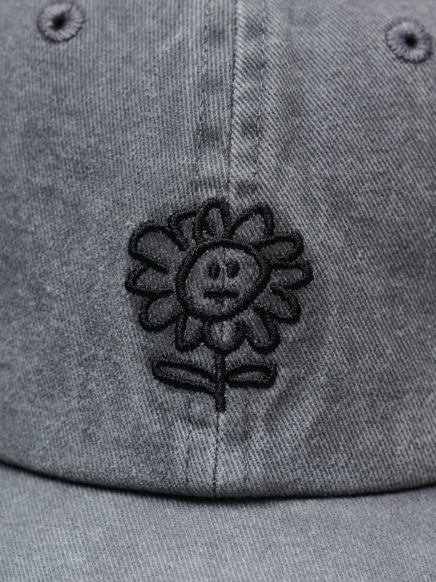 Distressed Dad Cap, Faded Black