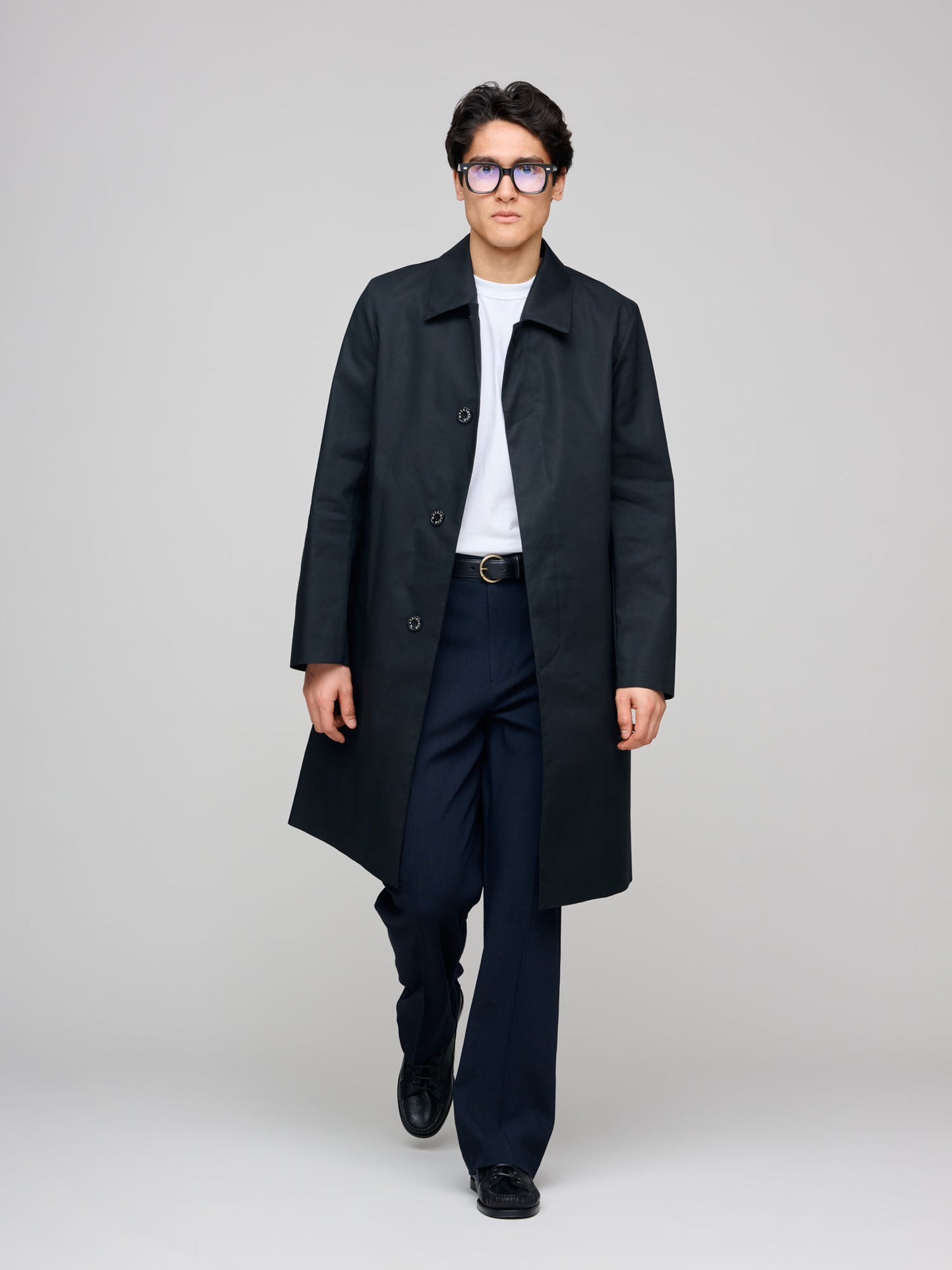 Dunkeld Single Breasted Coat, Black