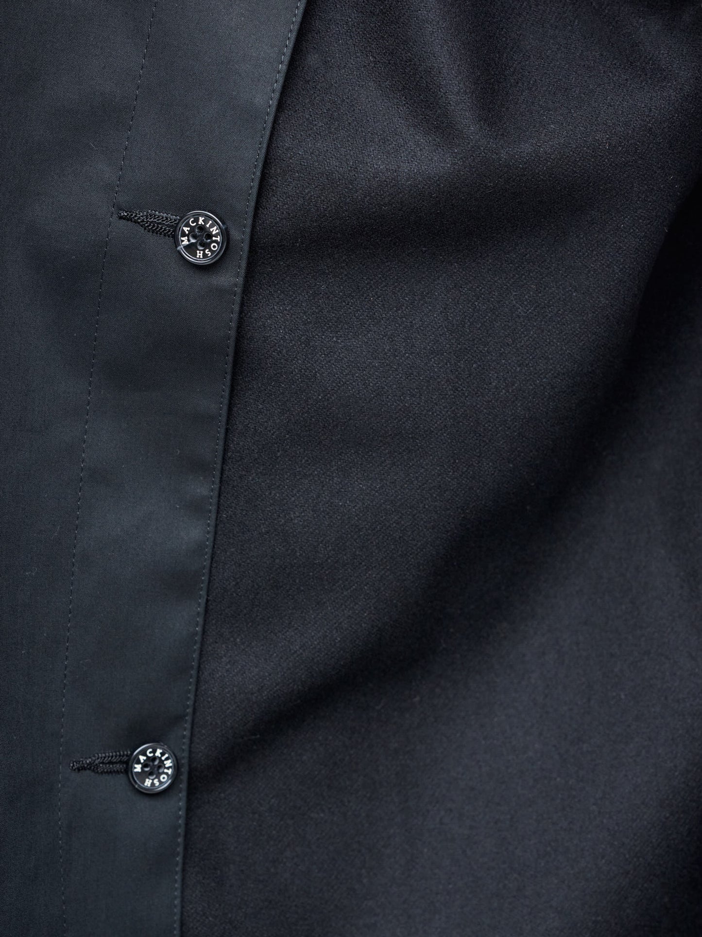 Dunkeld Single Breasted Coat, Black