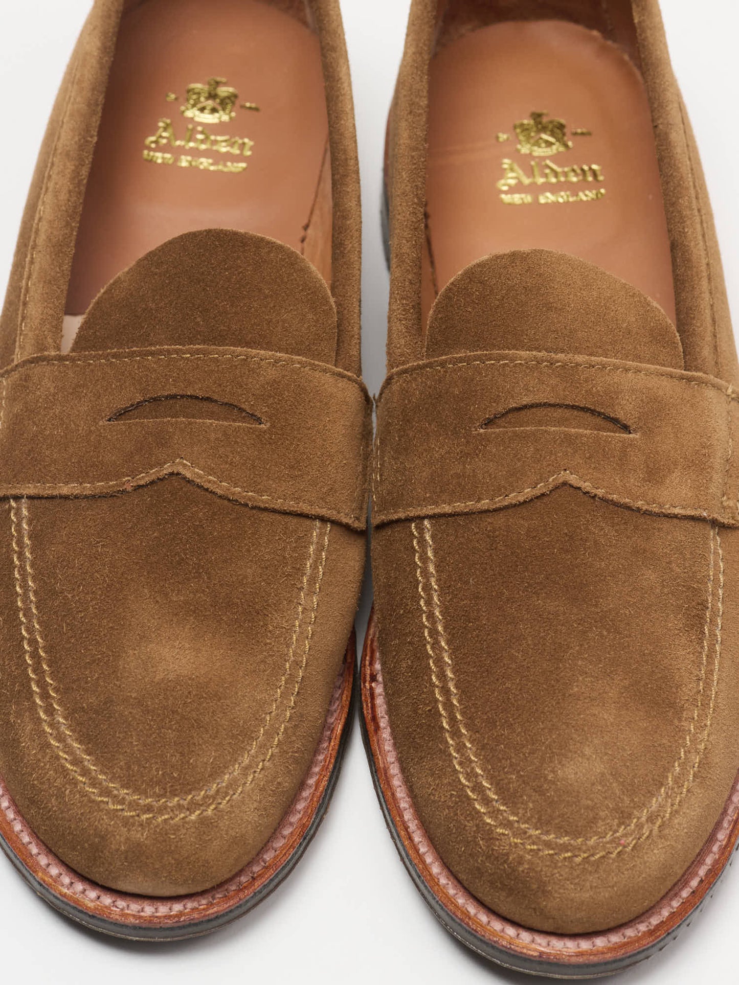 6221L Unlined Penny Loafer, Snuff Suede with Rubber Sole