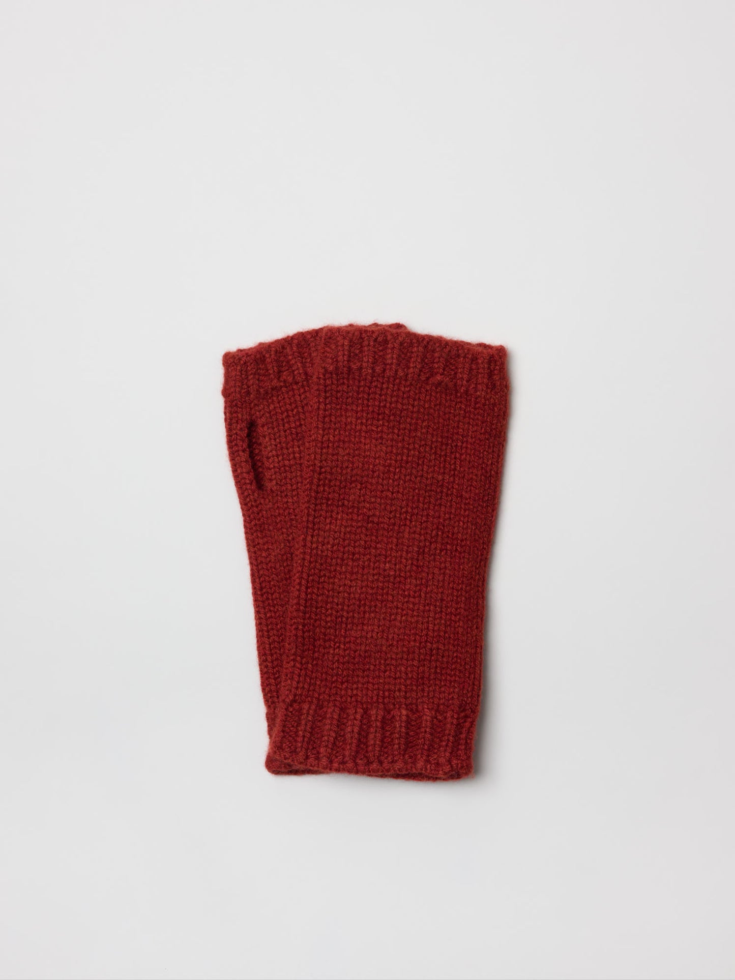 Chunky Wristwarmer Merino Cashmere, Paprika