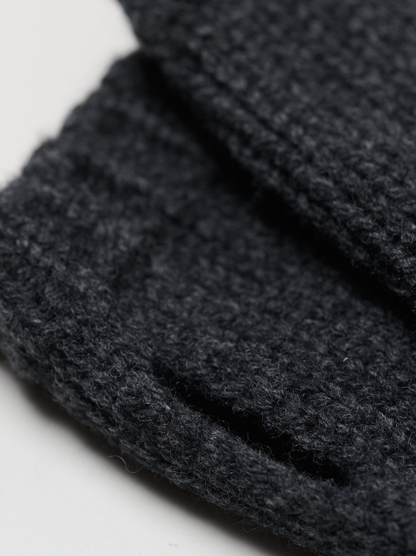 Chunky Wristwarmer Merino Cashmere, Storm Grey