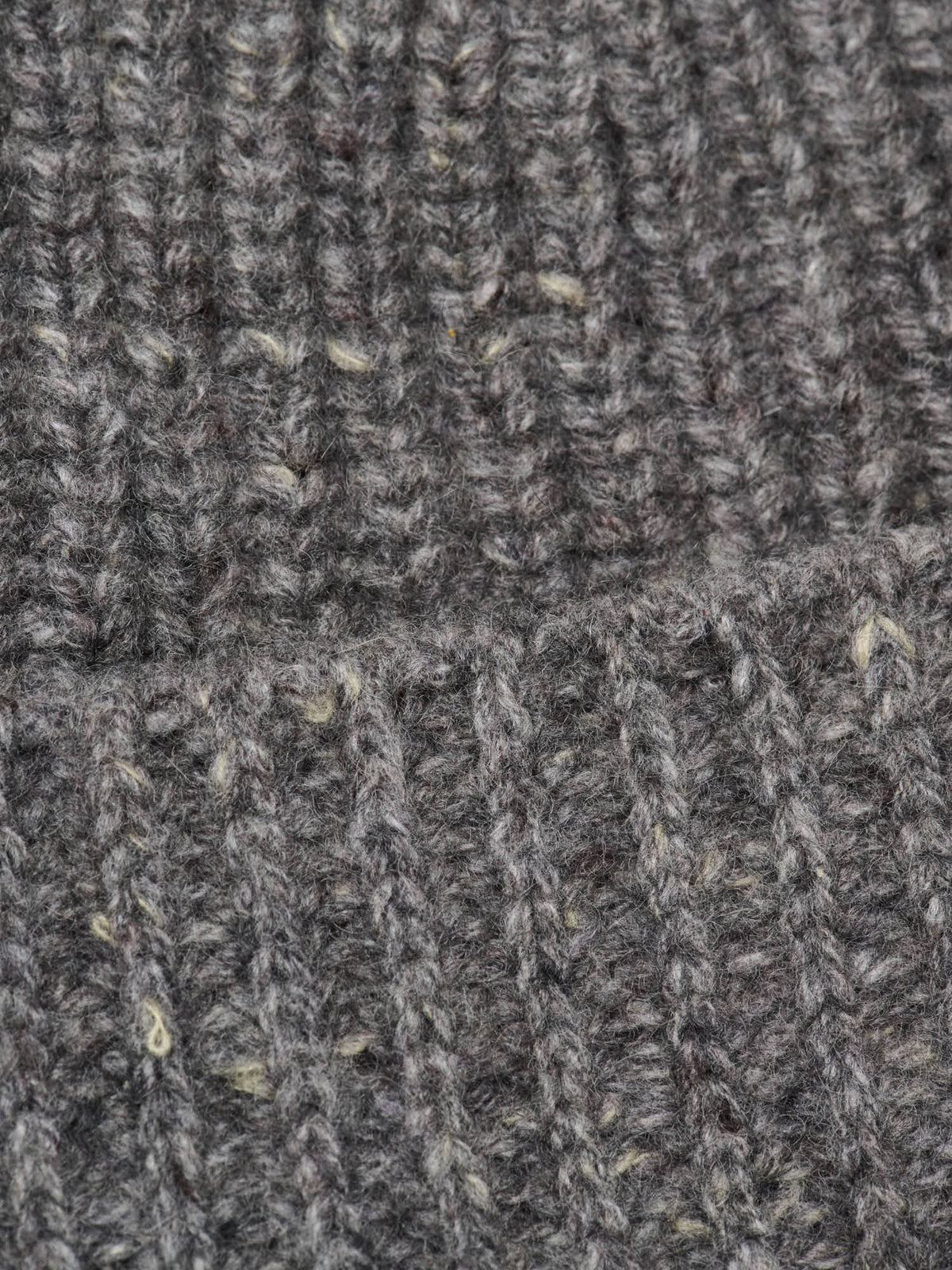Cashmere Nep Knit Cap, Mix Grey