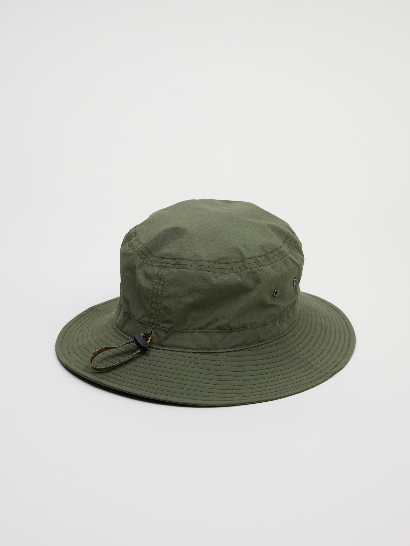 Cotton & Cordura Rip-Stop Drawcord Hat, Olive