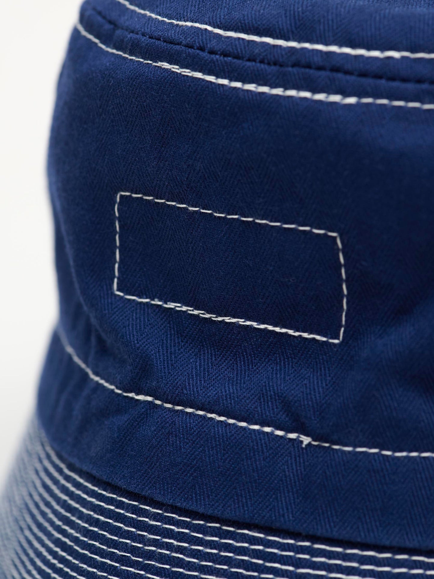 Herringbone Bucket Hat, Blue