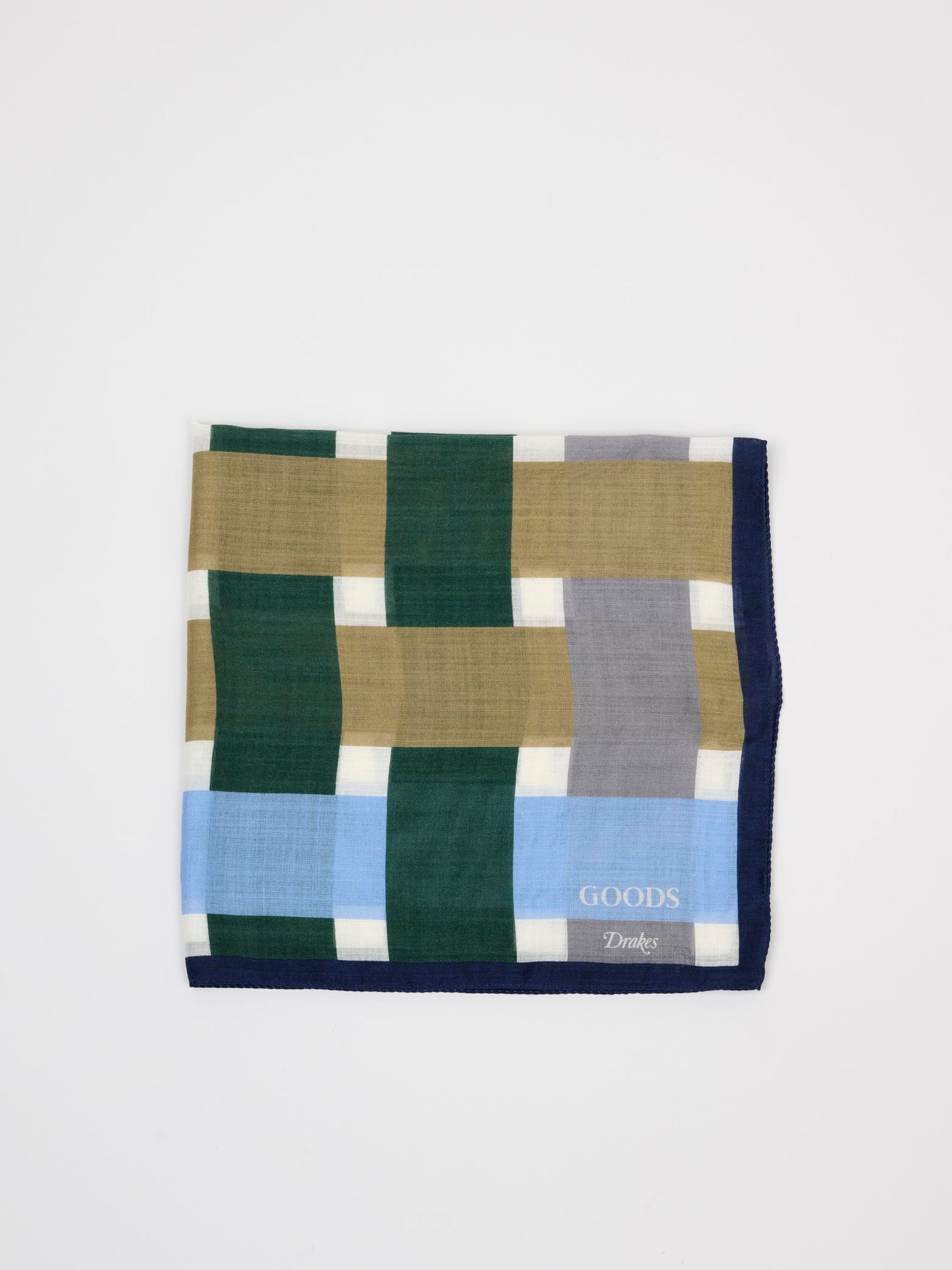 xGOODS Multi Color Bandana, Blue Border