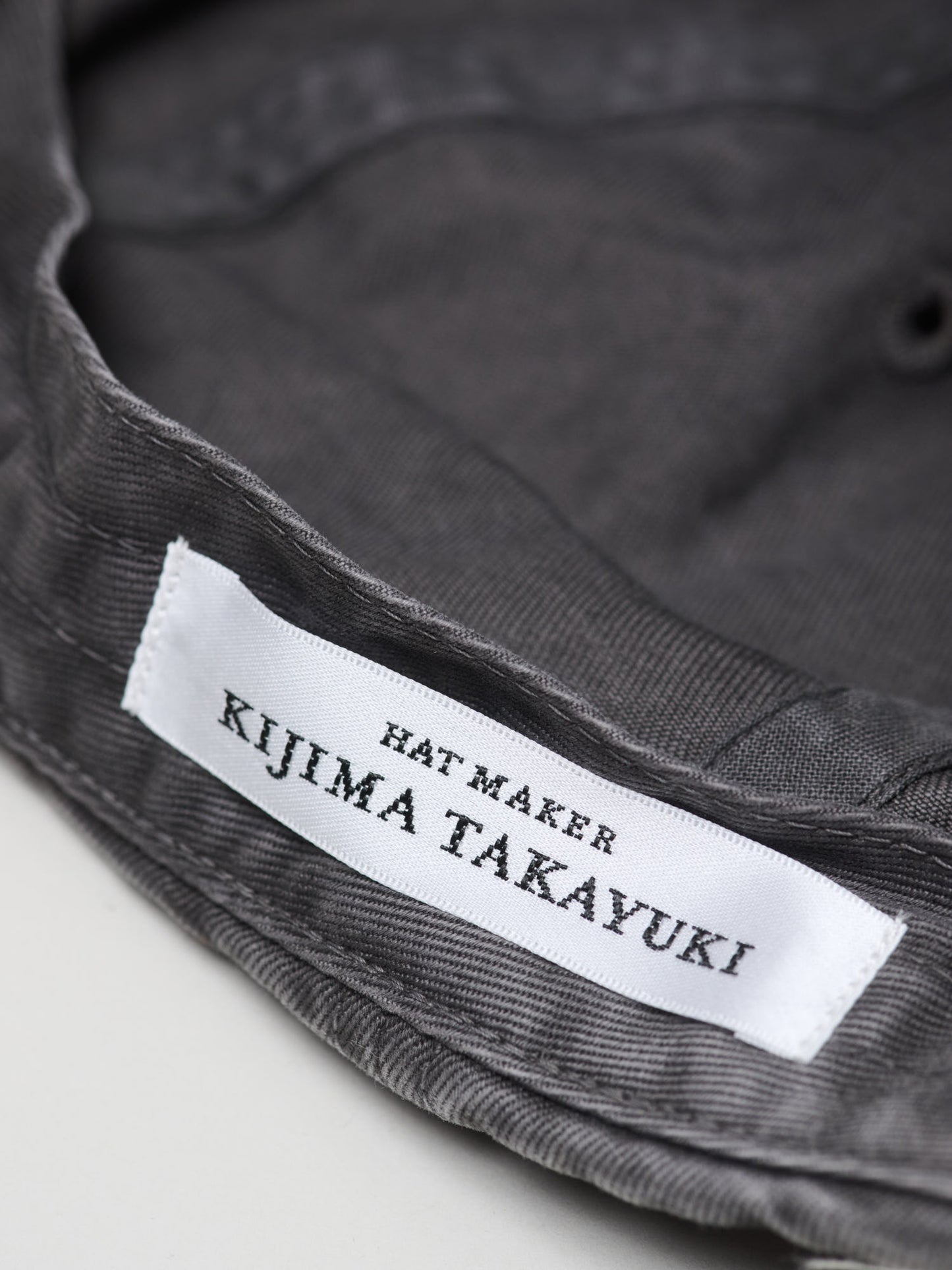 Product Dyed Finx Chino Cap Made By Kijimatakayuki, Gray