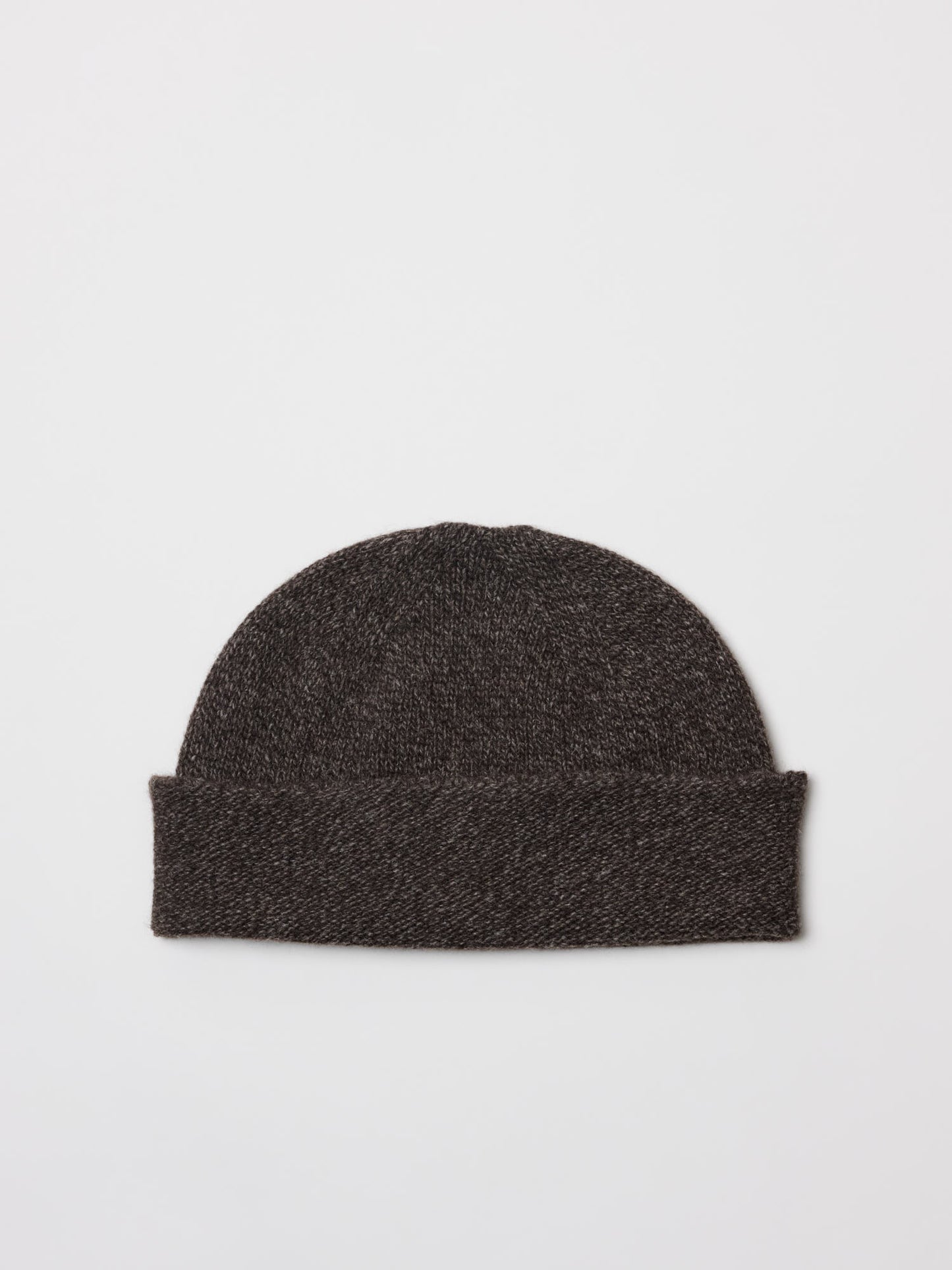 Lightweight Beanie Yak Wool Cashmere Blend, Coffee Twist