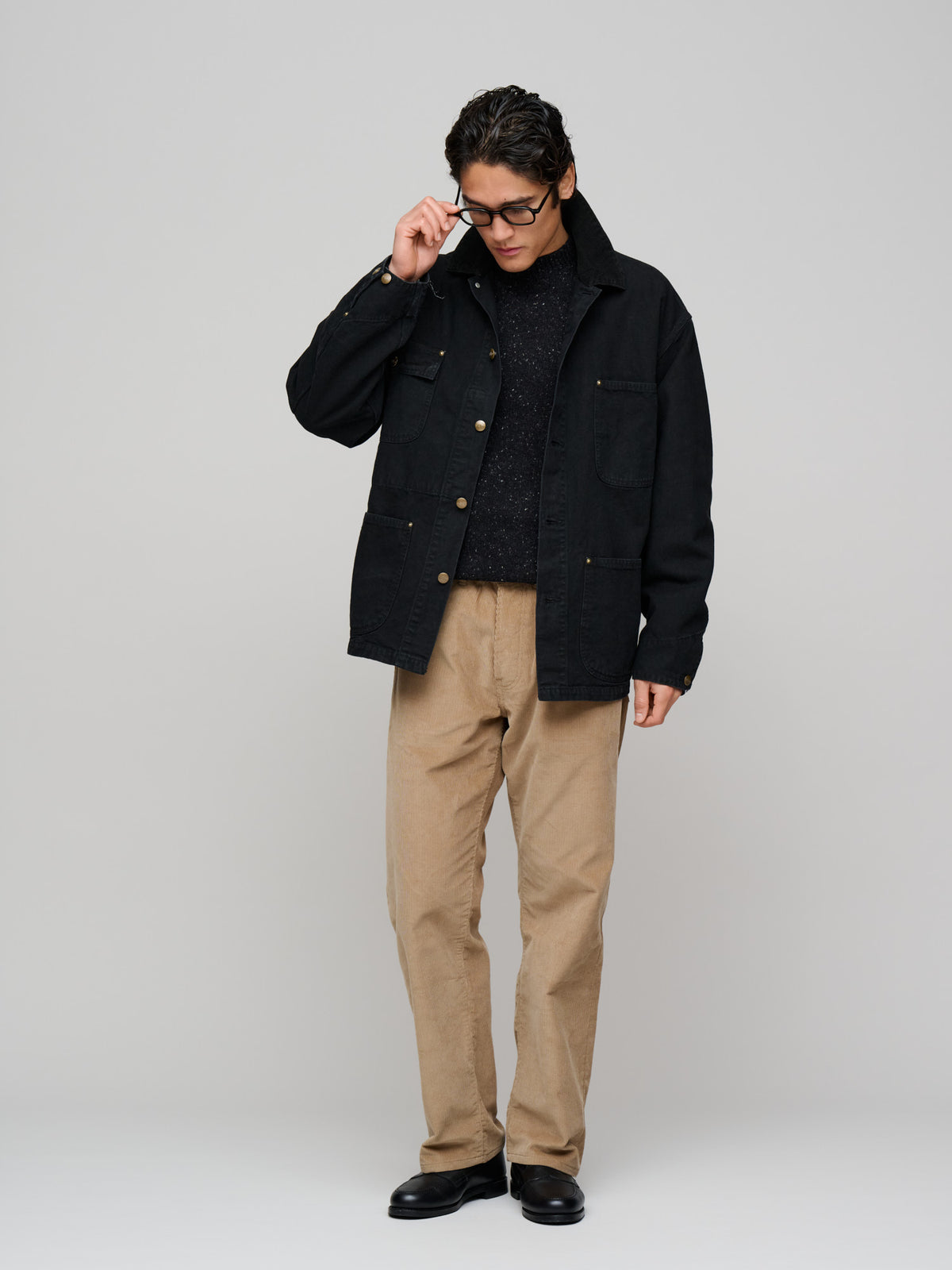 Oxford Coverall Relaxed Fit, Black
