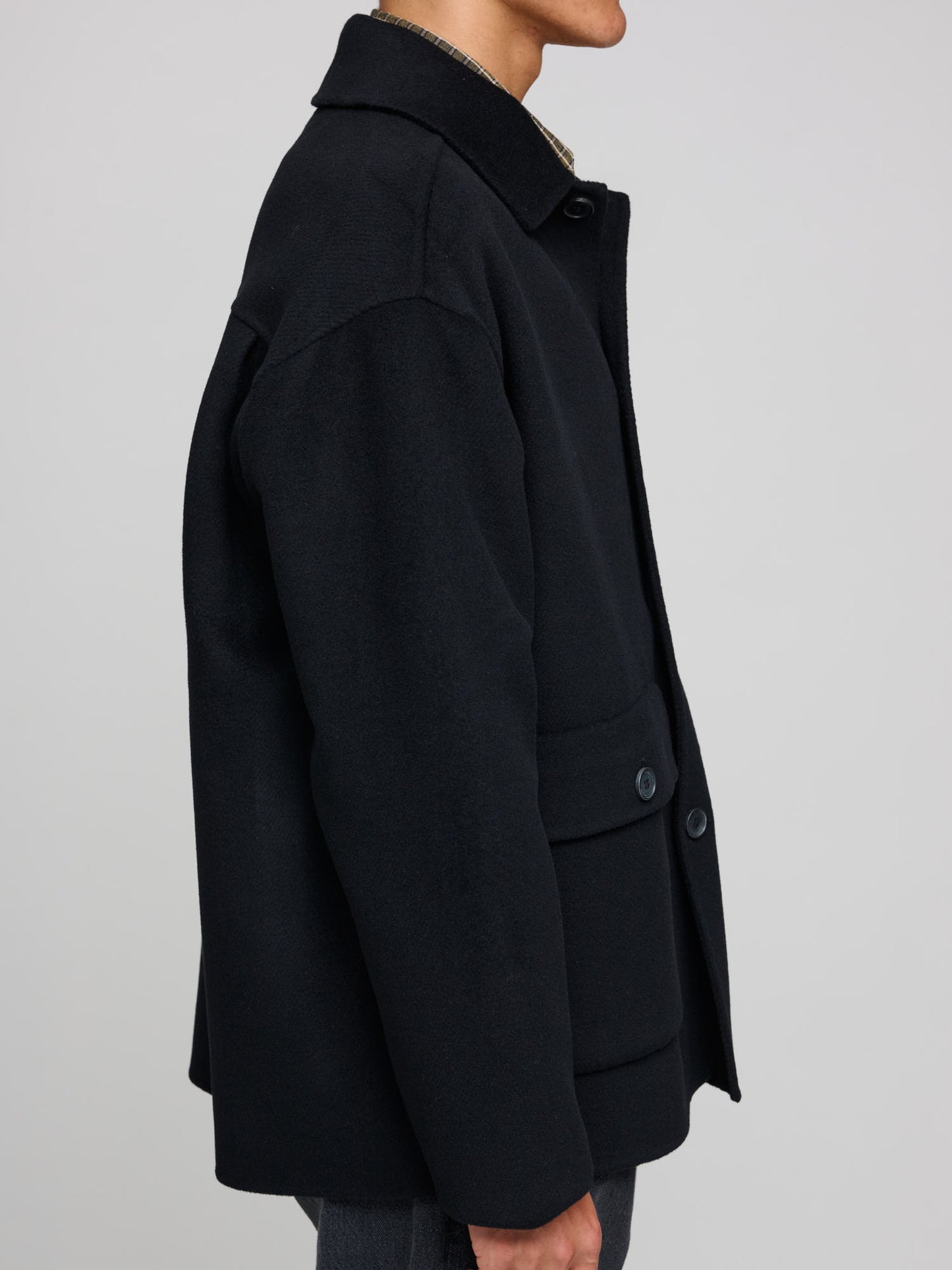 Naval Jacket Wool/Cashmere, Black
