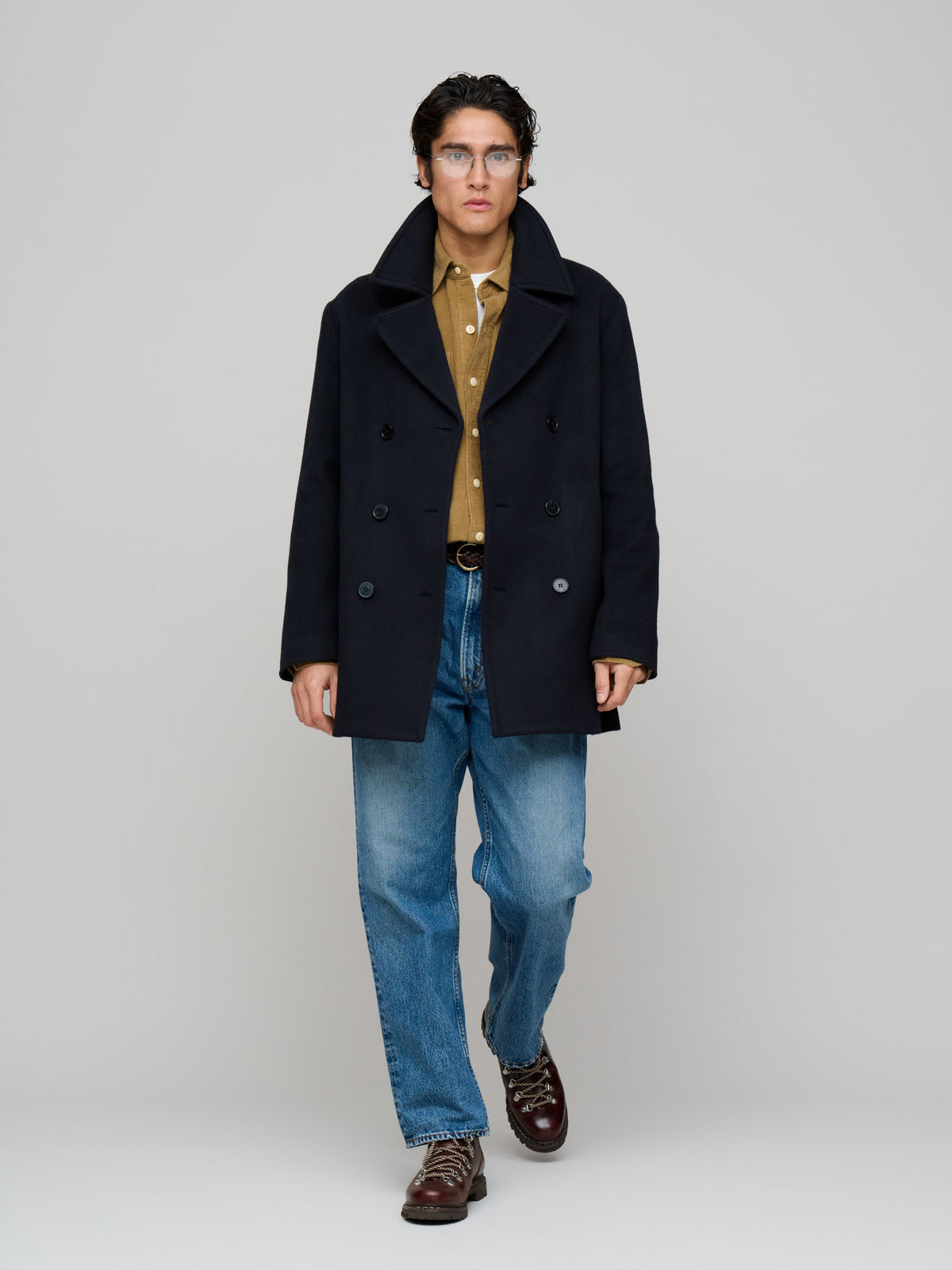 Dalton Wool Peacoat, Navy