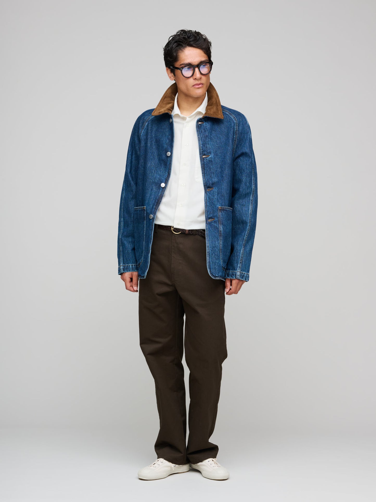 Stone Wash Denim Field Jacket, Stone Wash