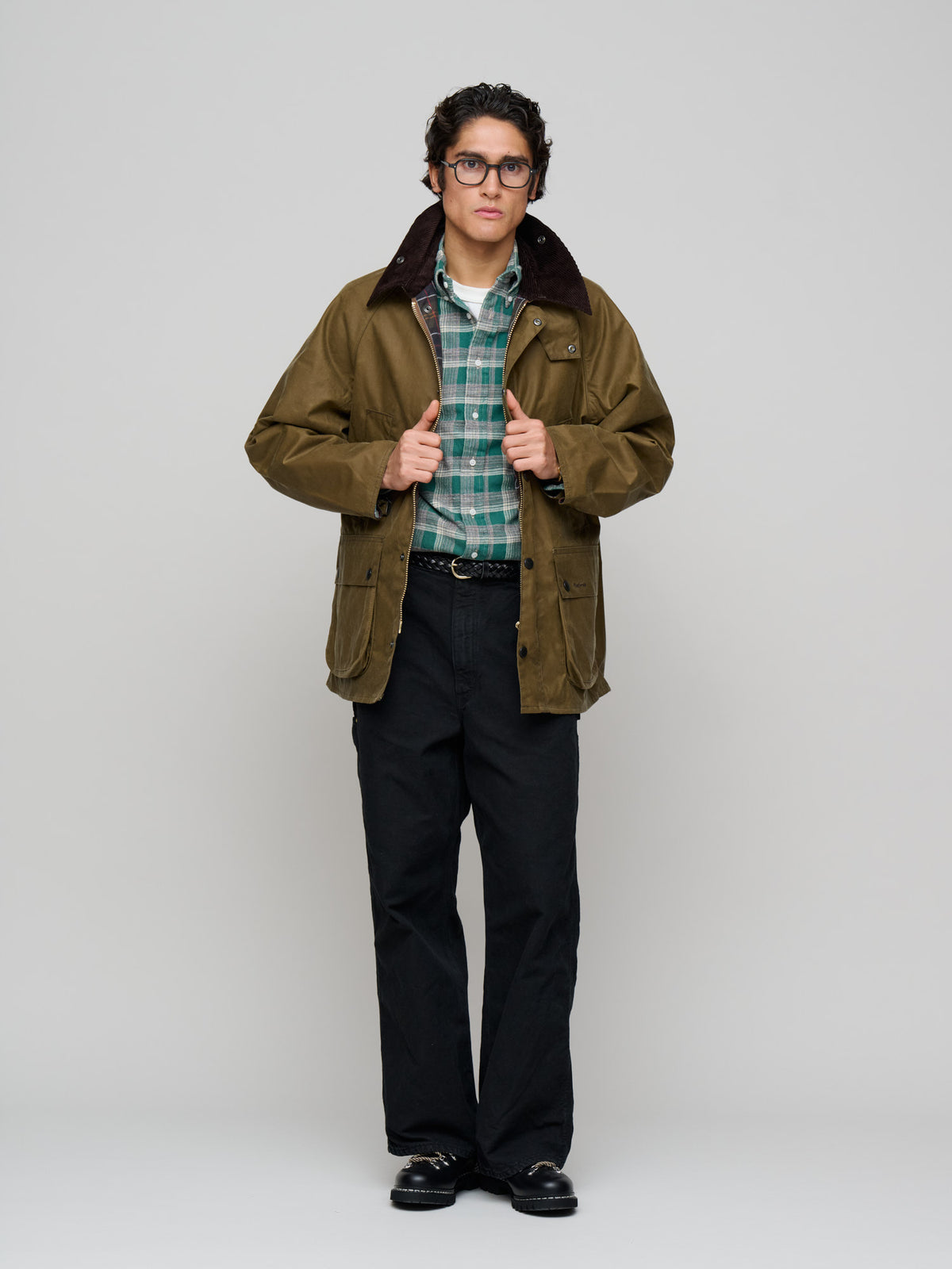 Oversize Bedale Wax Jacket, Sand