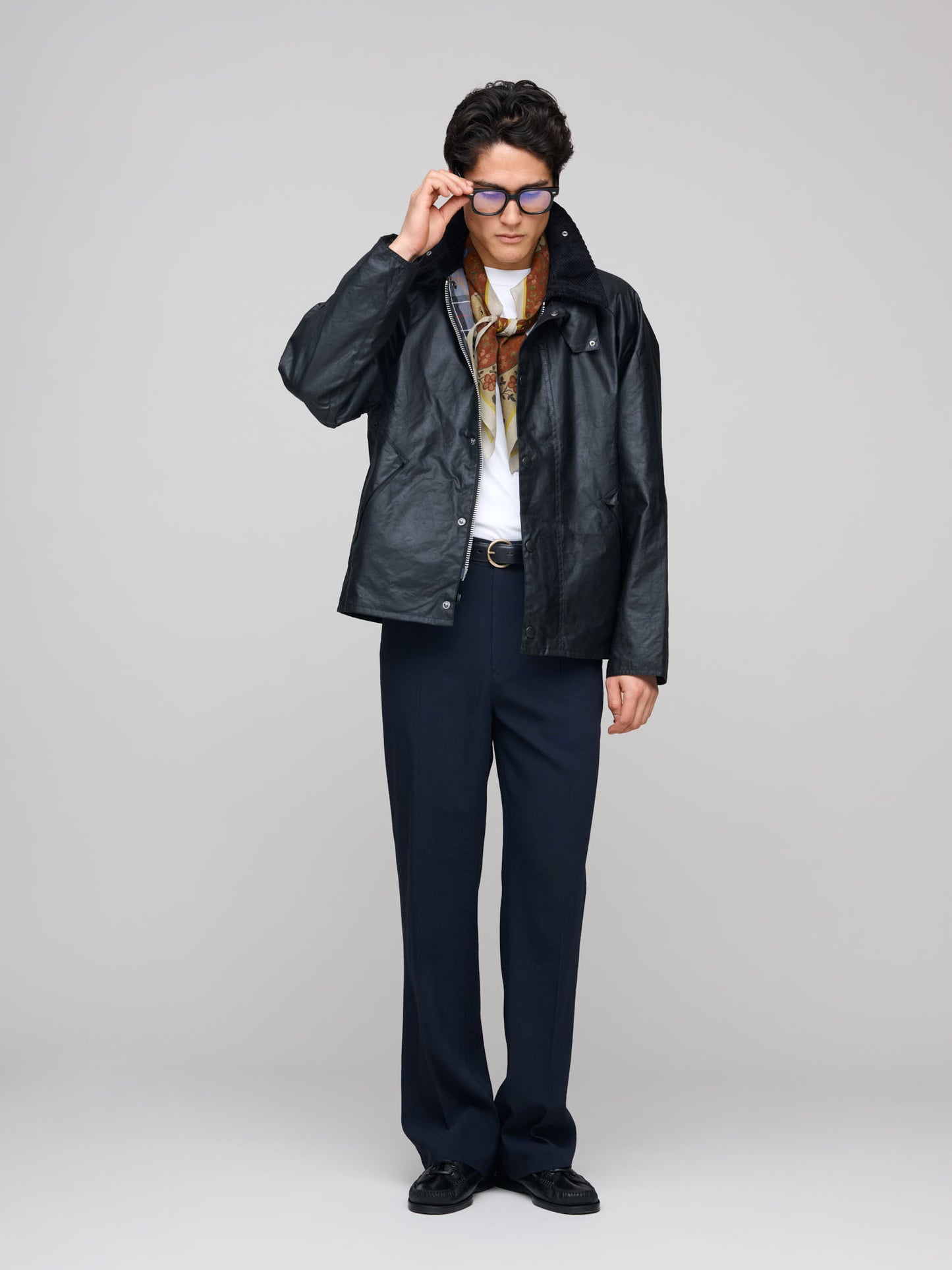 Transport Wax Jacket, Black