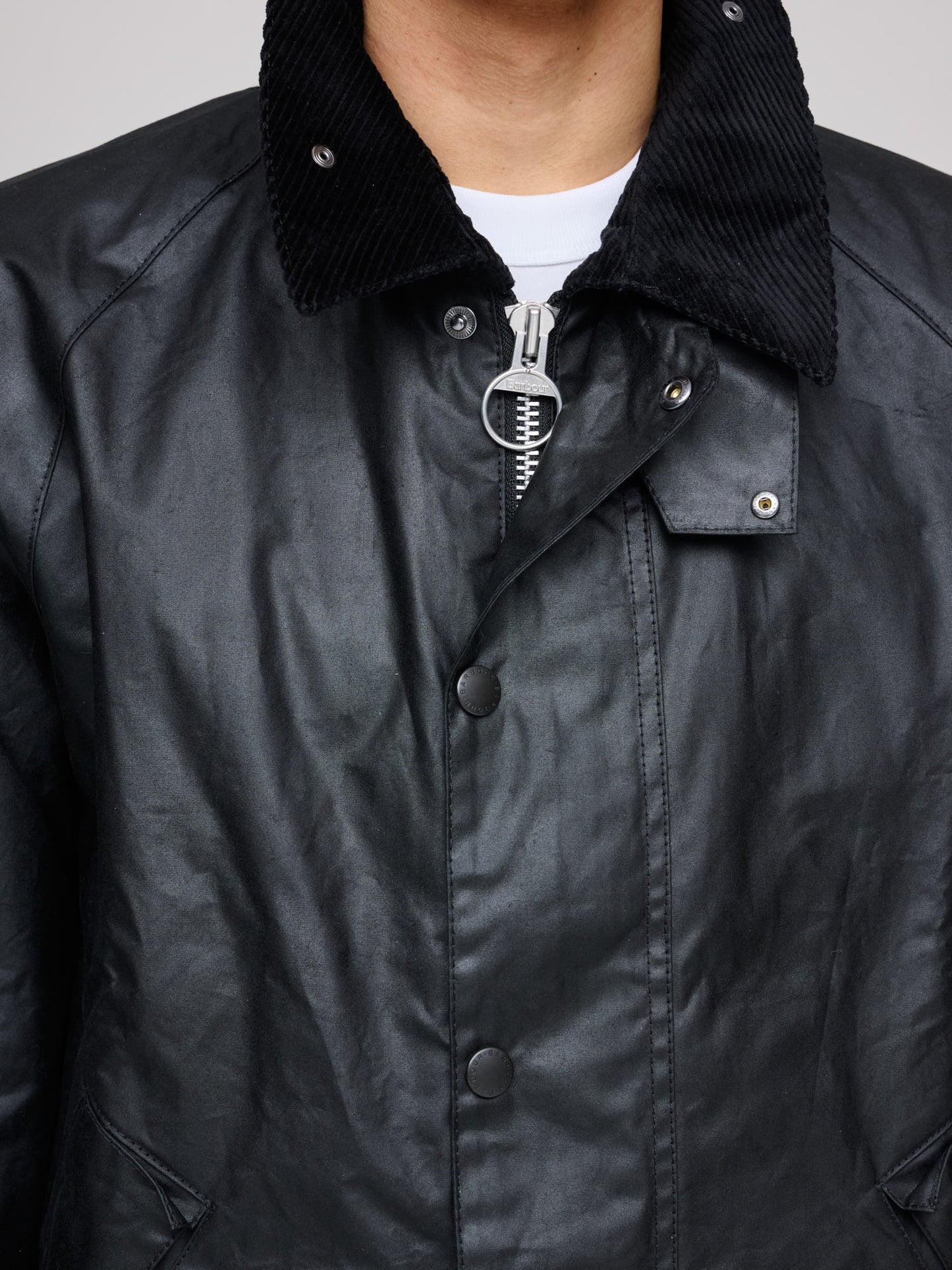 Transport Wax Jacket, Black