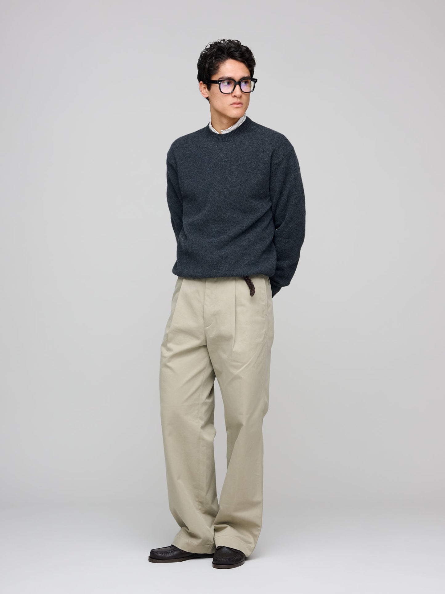 Easy Crew - Cashmere/Lambswool, Dark Grey