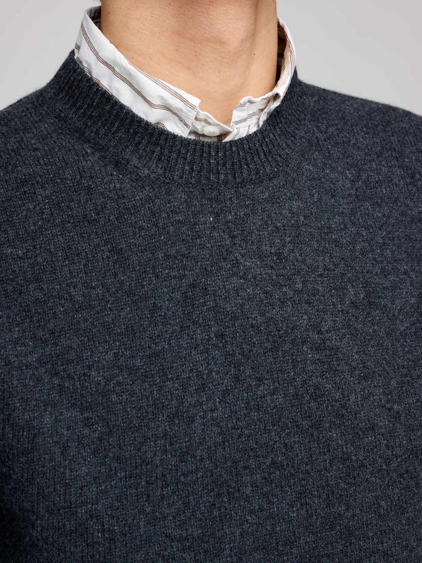 Easy Crew - Cashmere/Lambswool, Dark Grey