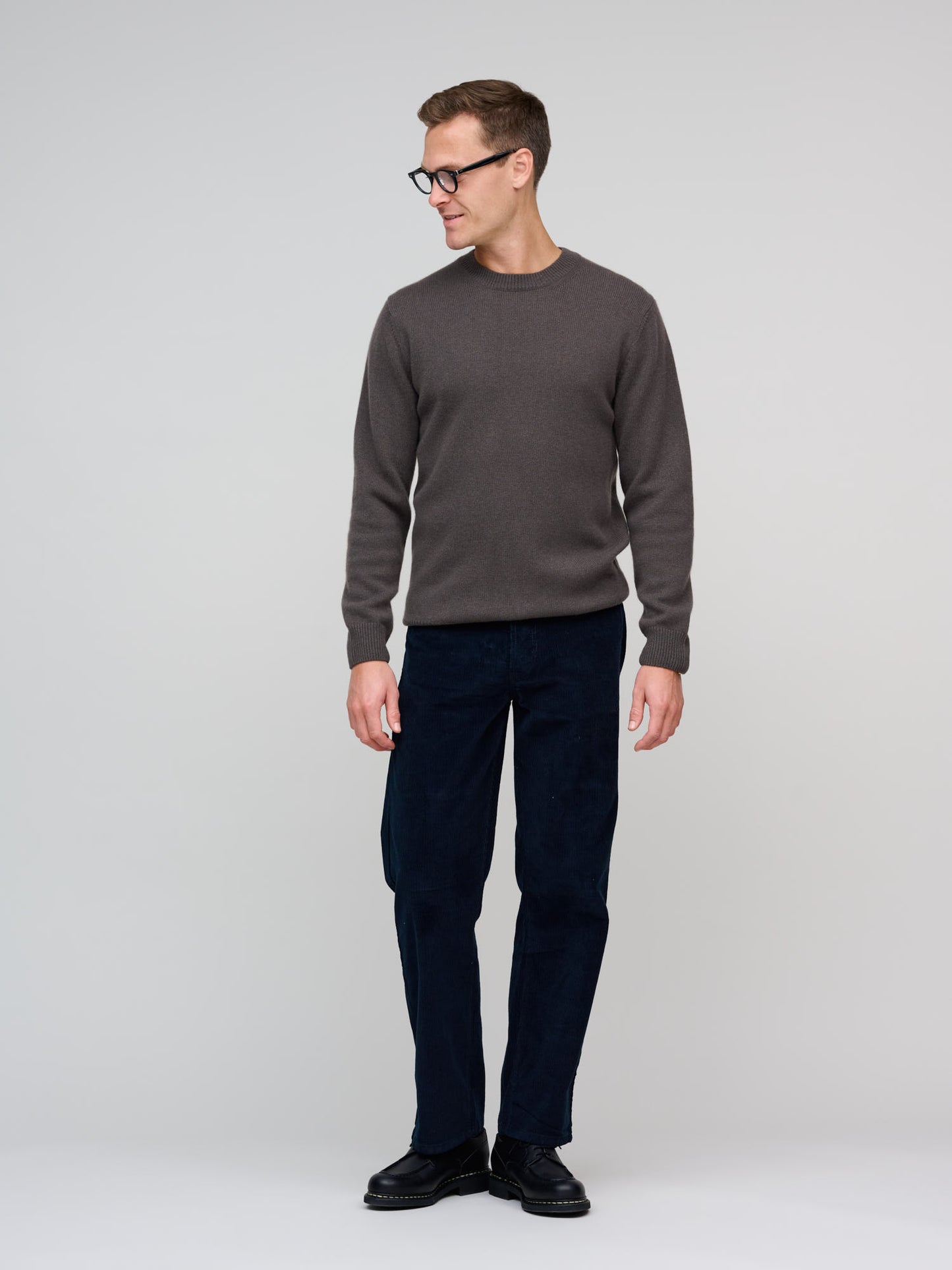 Pure Cashmere Crew, Mud