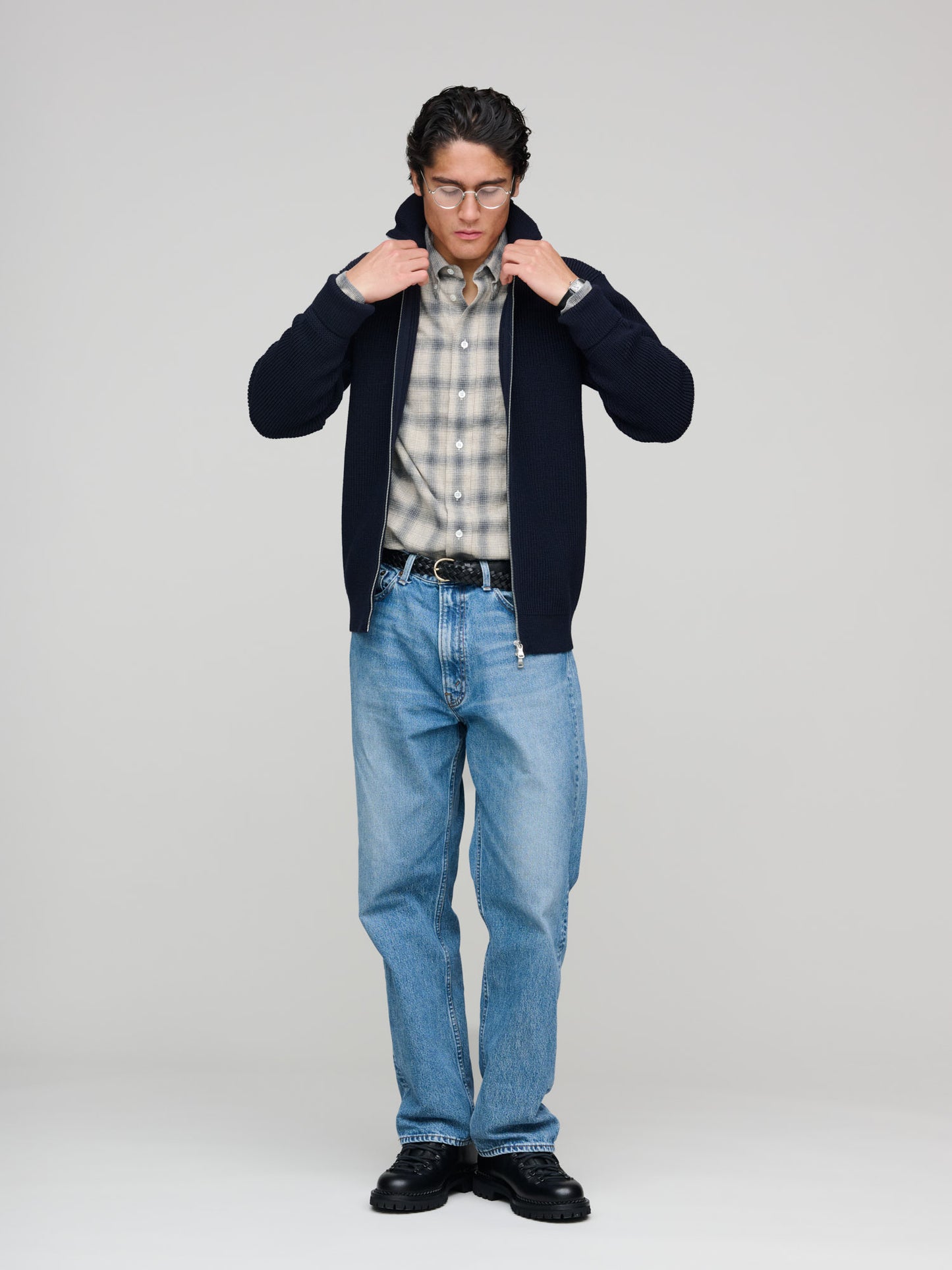 Sailor Full-Zip, Navy Blue
