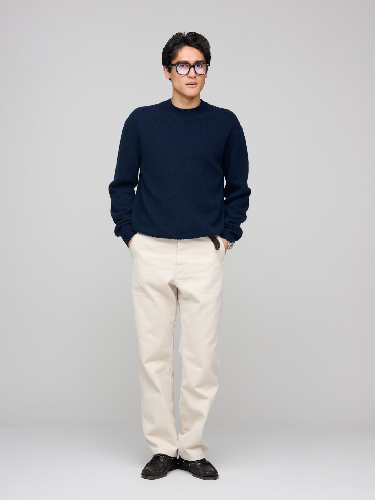 Easy Crew - Cashmere/Lambswool, Navy