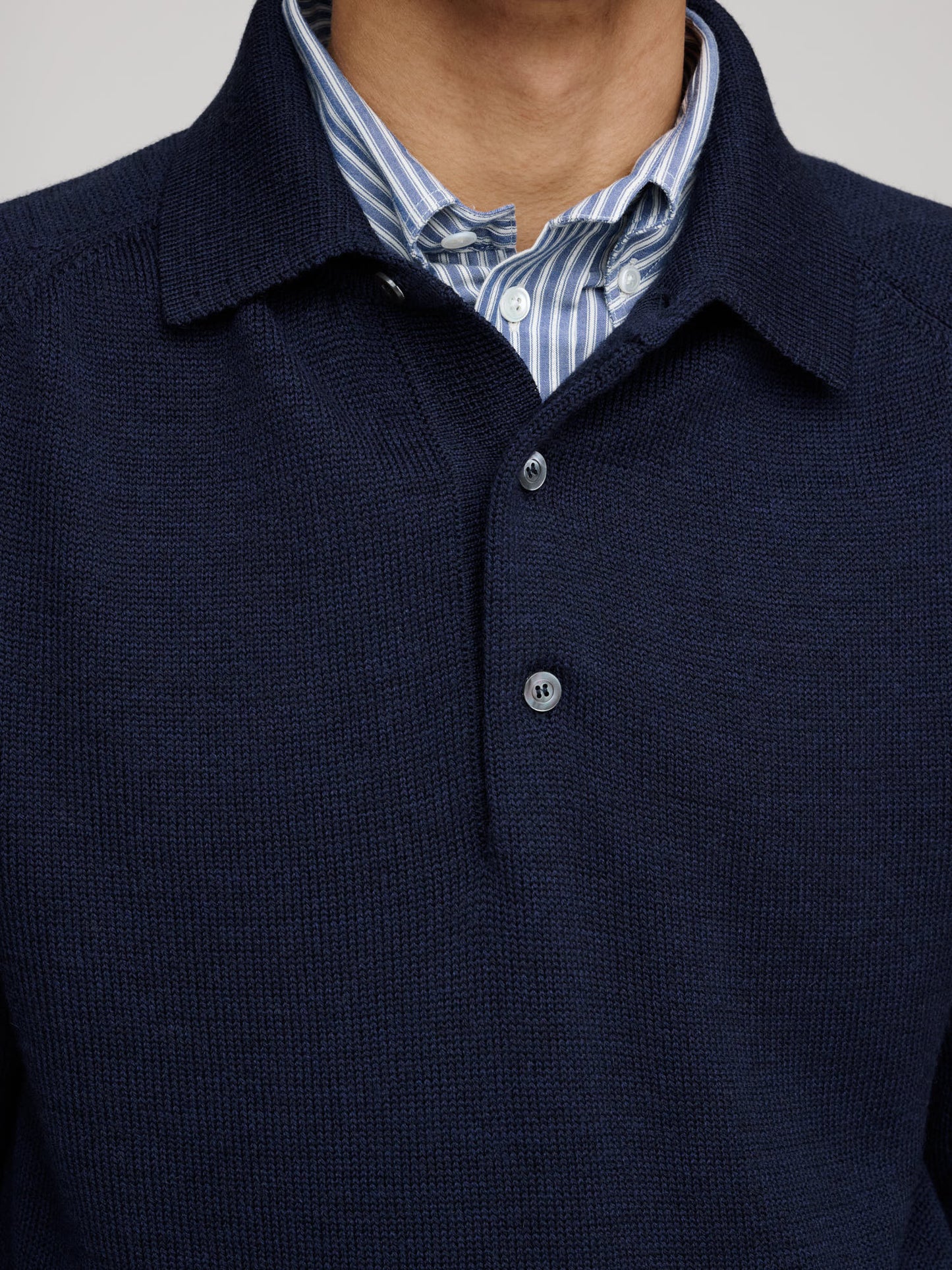 Merino Polo, Navy