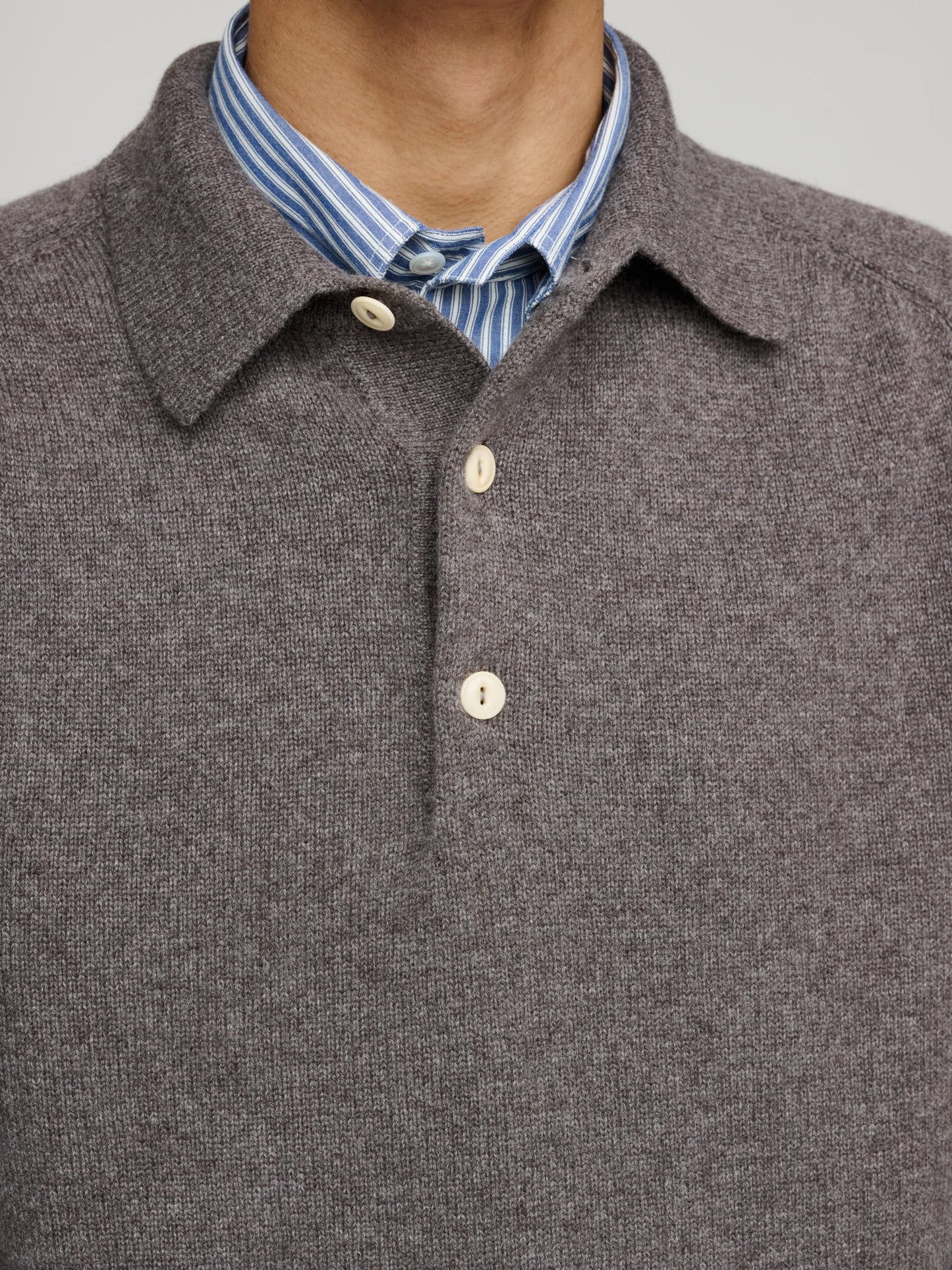 Pure Cashmere Polo, Drift Wood