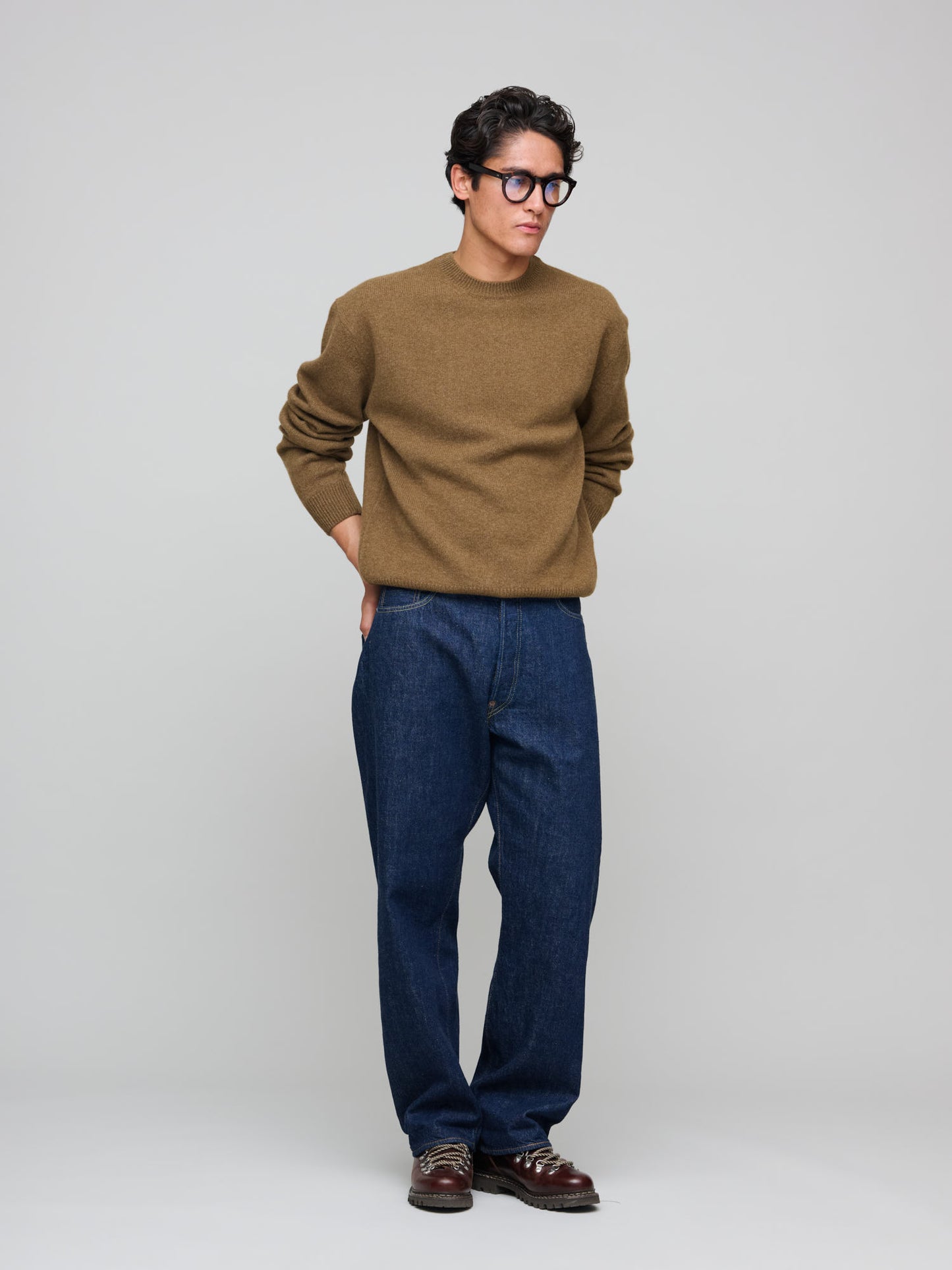 Easy Crew - Cashmere/Lambswool, Khaki