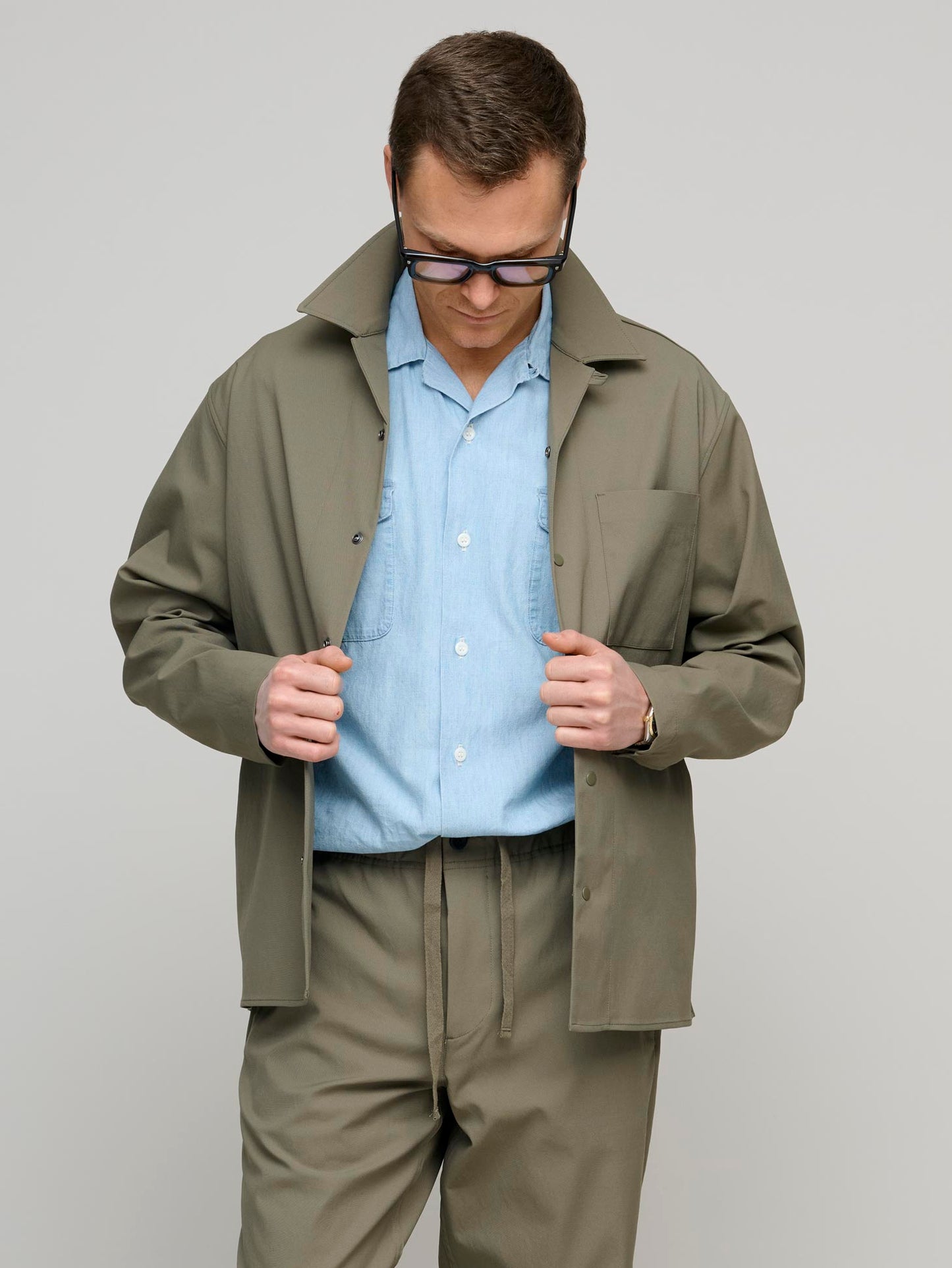 Solotex Twill Shirt LS, Sediment Green