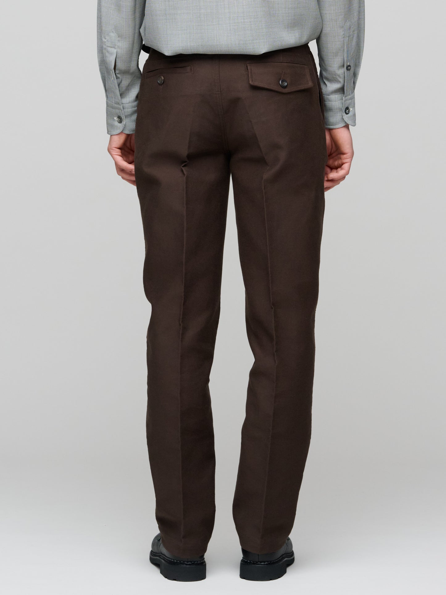 Satin Back Twill Western Games Blazer, Brown