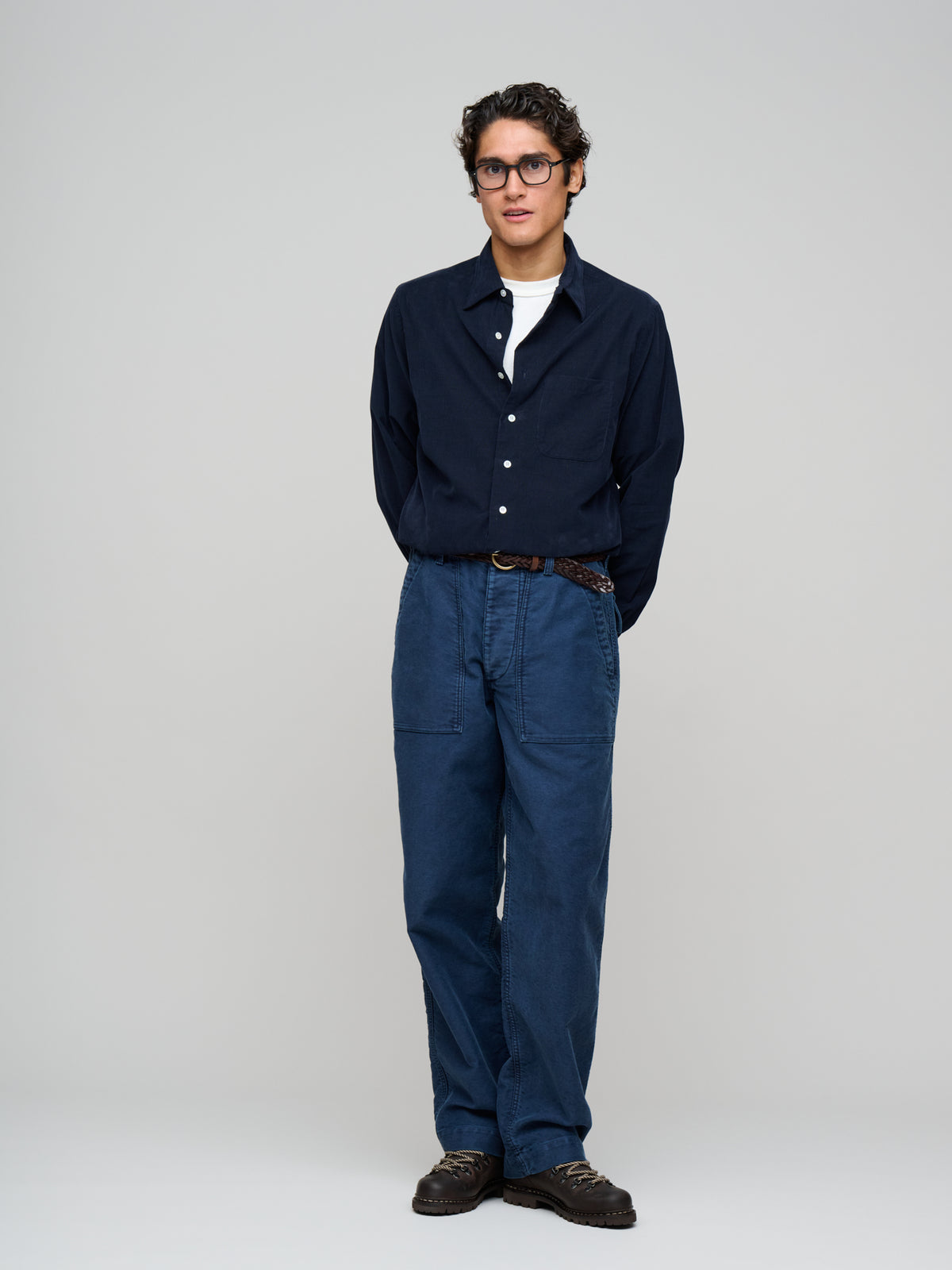 Moleskin Fatigue Trouser, Navy