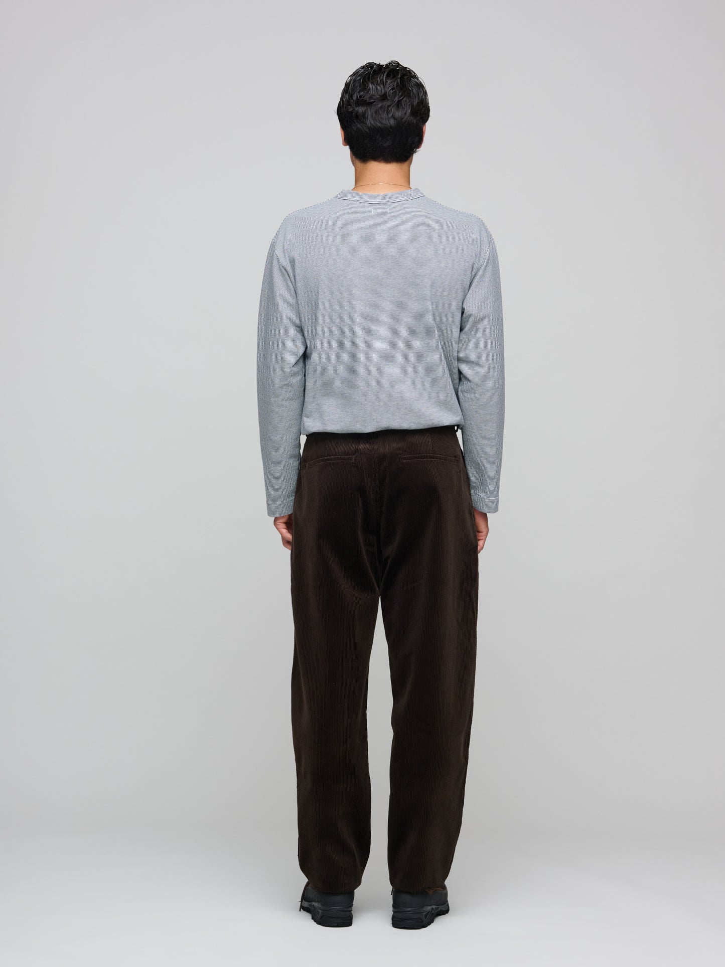 Balloon Trousers Wide Wale Corduroy, Brown