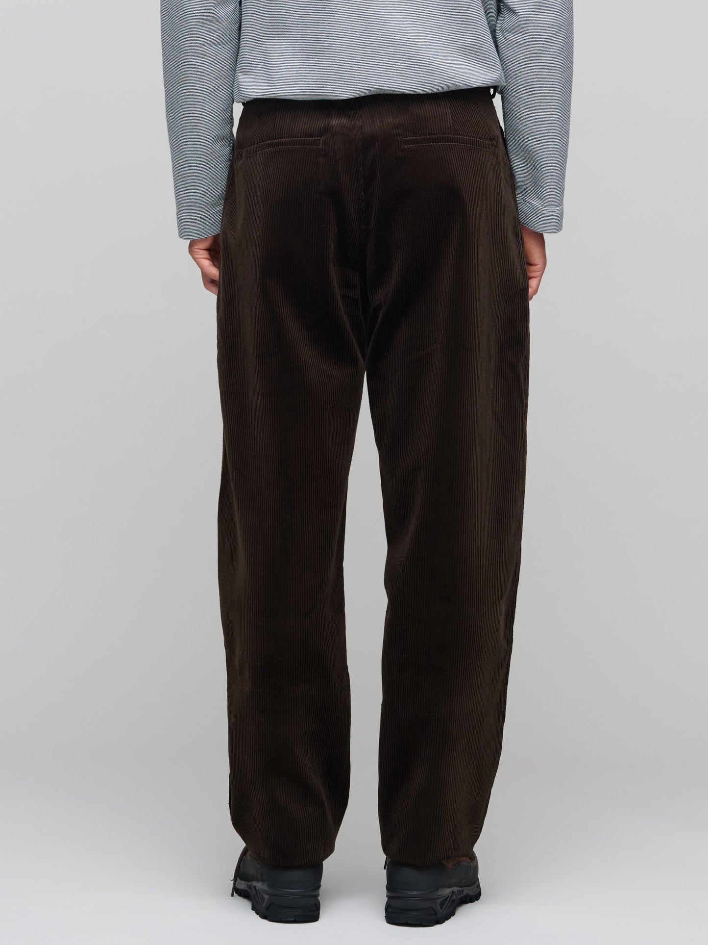 Balloon Trousers Wide Wale Corduroy, Brown